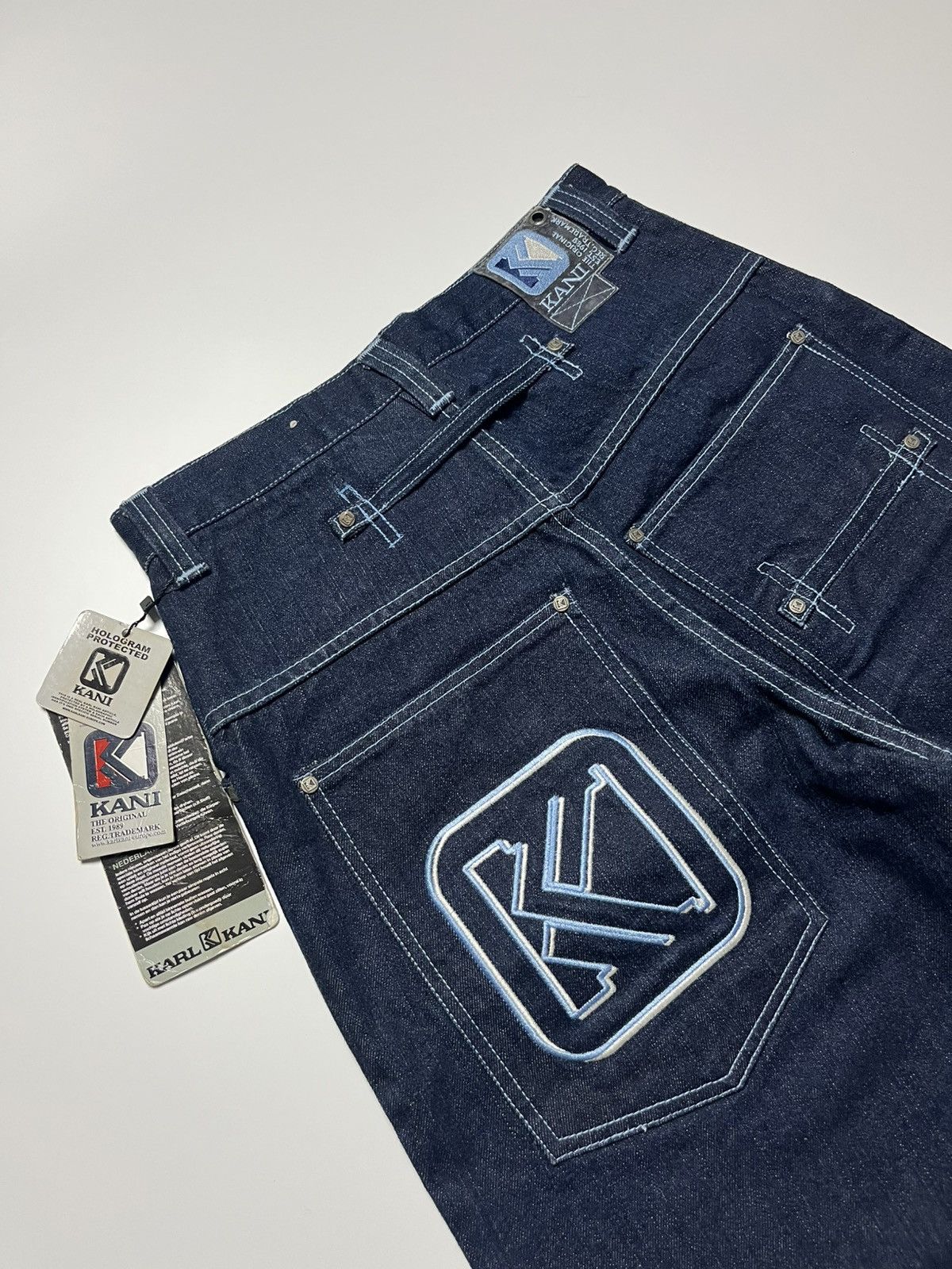 Karl Kani Karl kani Y2k Raw Rinsed Denim Jorts Size US 28 / EU 44 - 8 Thumbnail