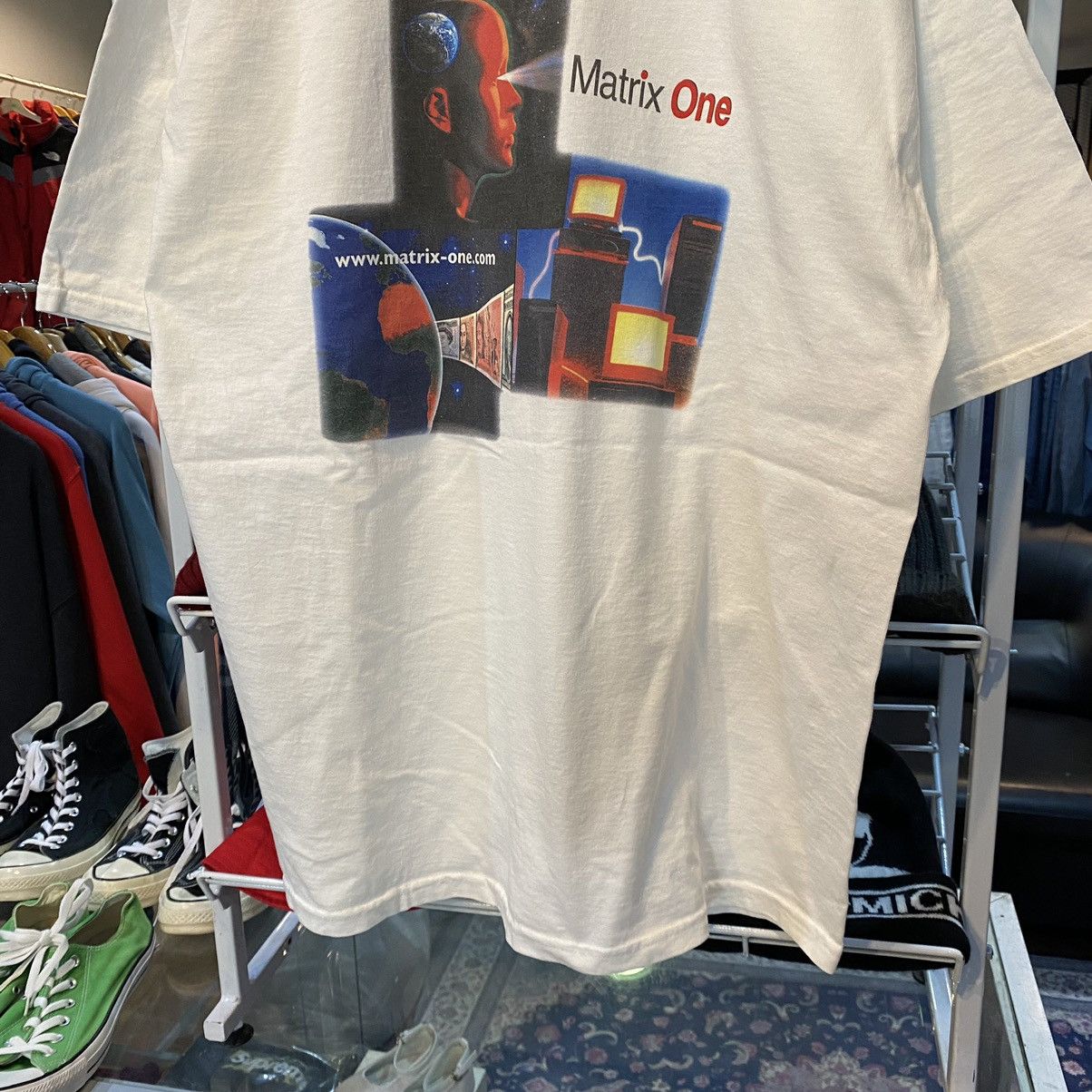 Gildan VINTAGE RARE‼️Matrix One Design T-Shirts Size US XL / EU 56 / 4 - 4 Thumbnail