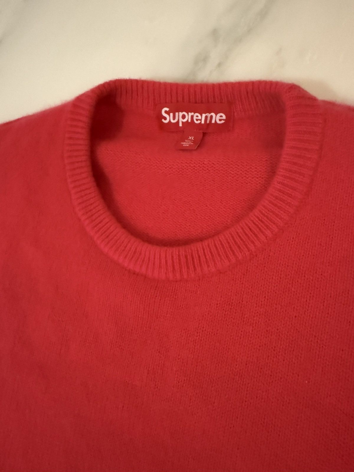 Supreme Pink Supreme Cashmere Sweater FW2024 XL Size US L / EU 52-54 / 3 - 3 Thumbnail