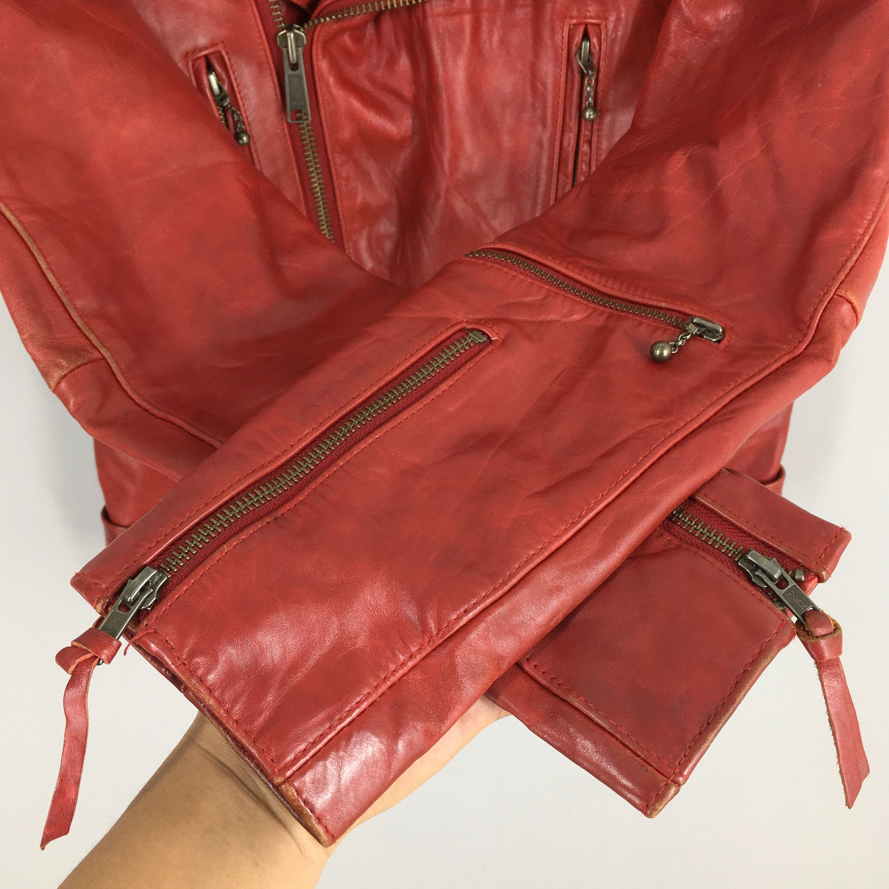 Vintage Vintage Haruf Double Collar Punk Schott Leather Jacket M Size US M / EU 48-50 / 2 - 5 Thumbnail
