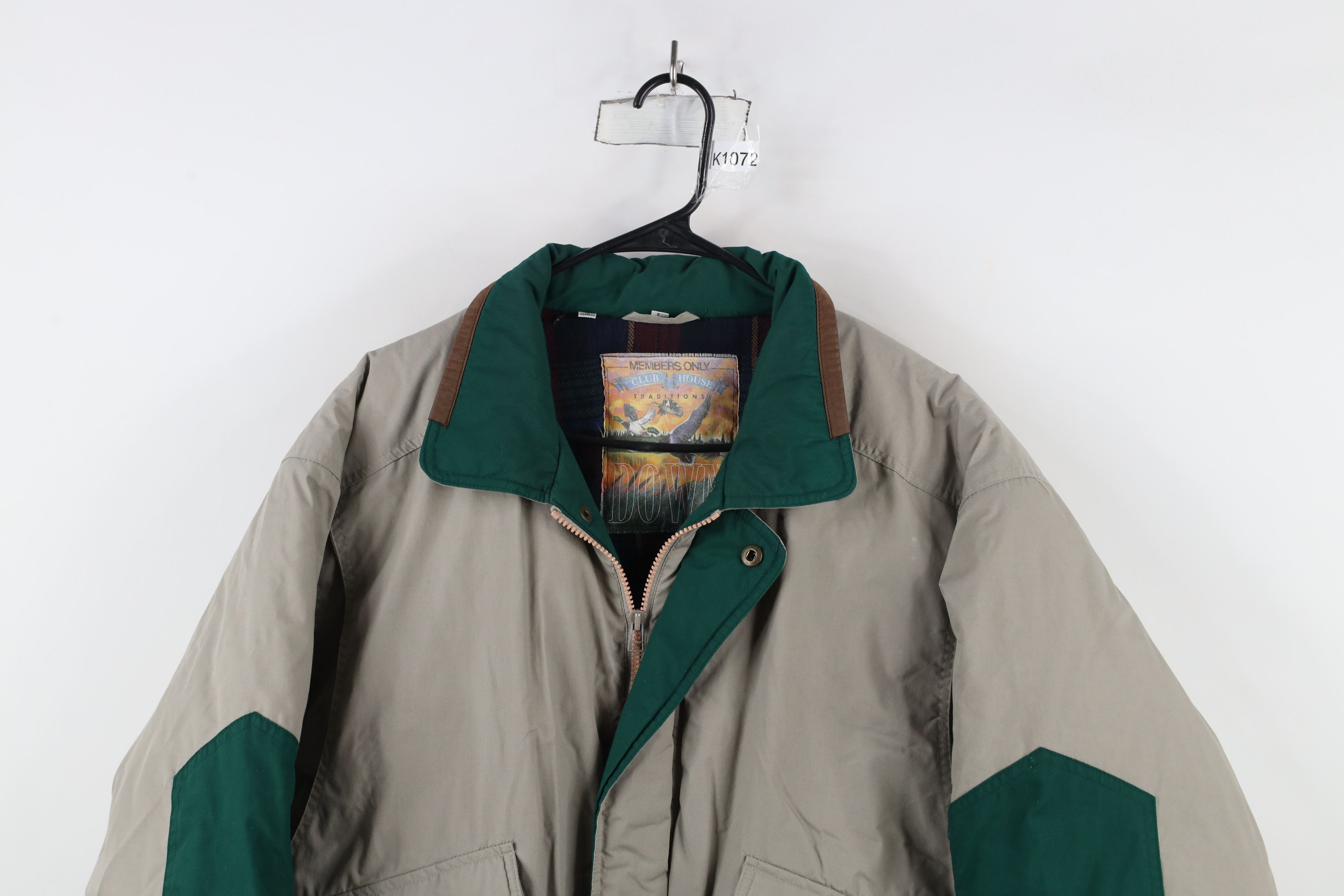 Members Only × Vintage Vintage 90s Members Only Wool Lined Duck Down Puffer Jacket Size US L / EU 52-54 / 3 - 2 Thumbnail