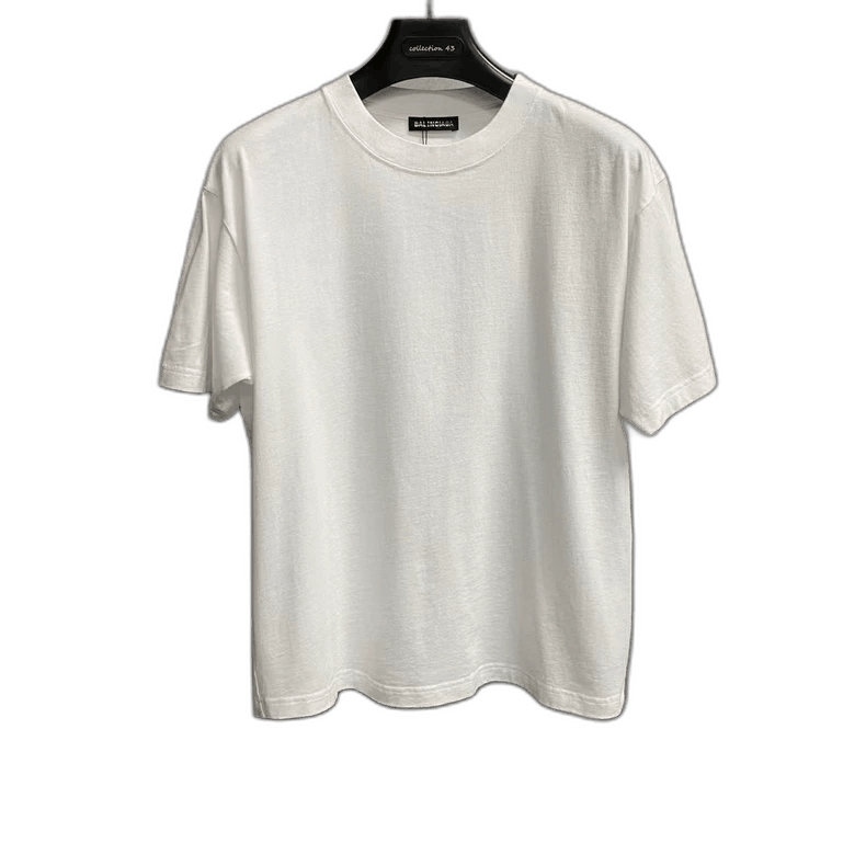 Balenciaga Balenciaga White Logo Print Short Sleeve Shirt Size US S / EU 44-46 / 1 - 1 Thumbnail
