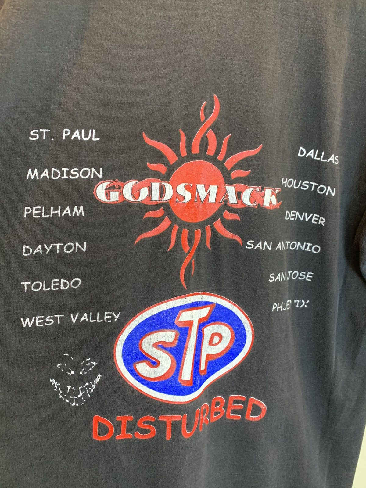 Band Tees *RARE* Vintage Stone Temple Pilots Godsmack Disturbed Shirt Size US L / EU 52-54 / 3 - 4 Thumbnail
