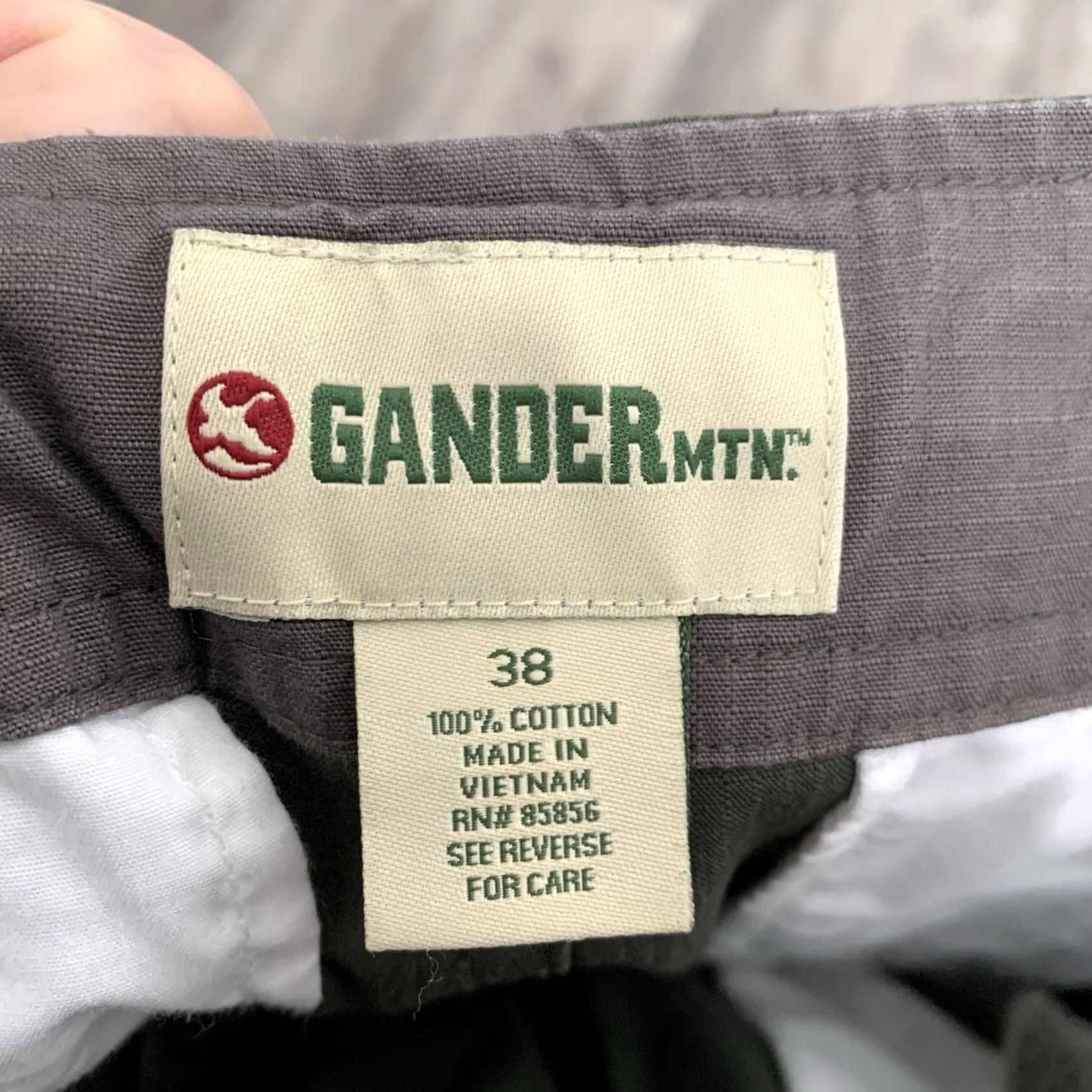 Vintage Gander Mountain Ripstop Cargo Shorts Mens 38 Green Brown 100% Cotton Drawstring Cargo Pocket Regular Inseam 10in Vintage: No Size US 38 / EU 54 - 2 Thumbnail
