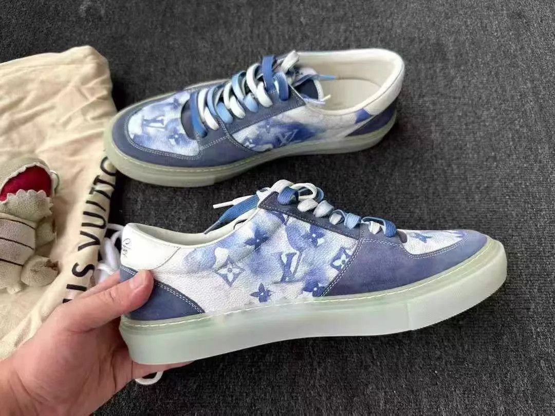 Louis Vuitton LV Ollie ink wash skate shoes EUR 43 1 wear Size US 10 / EU 43 - 4 Thumbnail