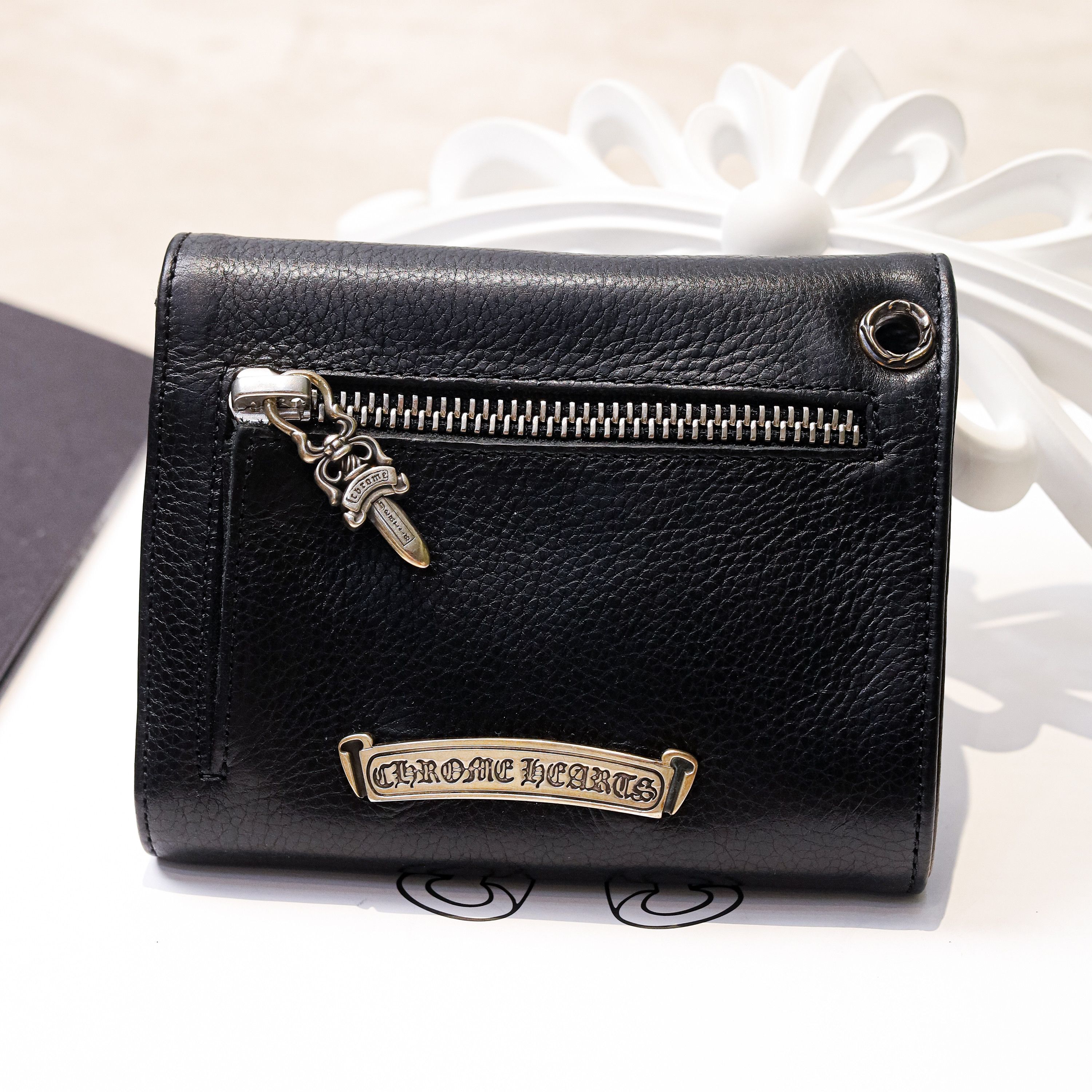Chrome Hearts Chrome Hearts Wave mini black wallet Size ONE SIZE - 3 Thumbnail