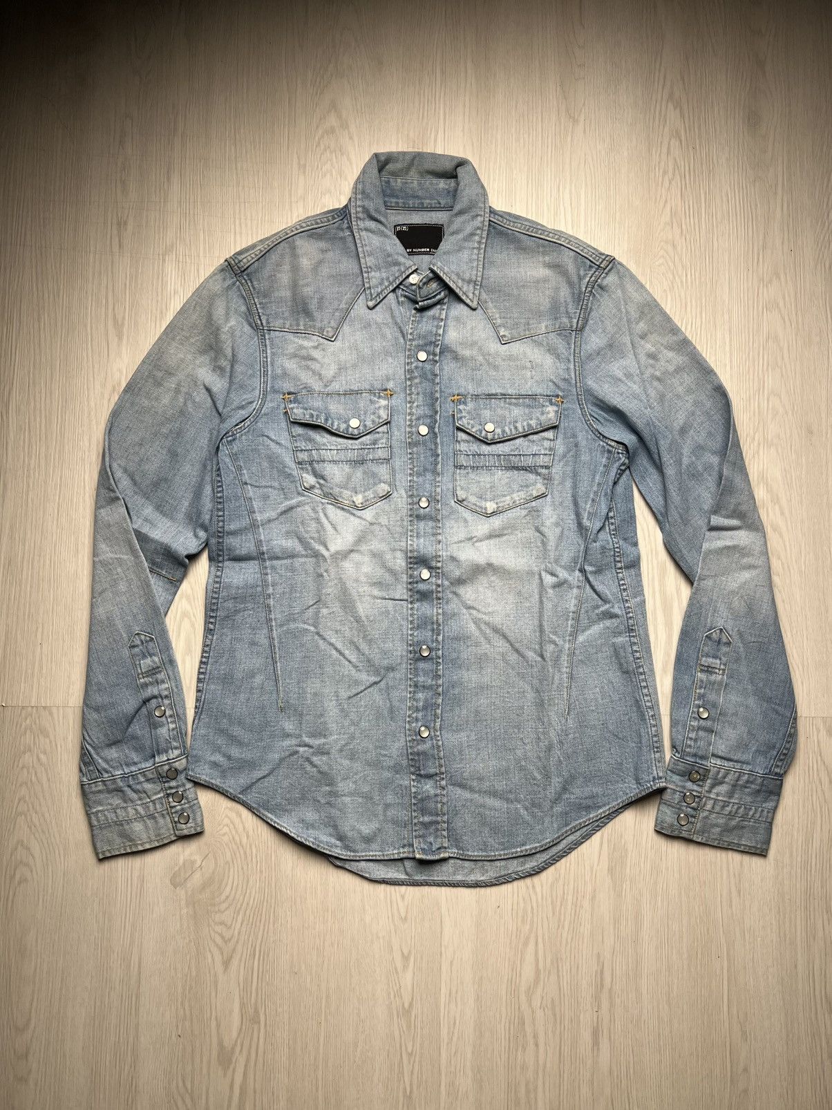Number (N)ine Number Nine Takahiro Miyashita Western Shirt Musical Note Size US M / EU 48-50 / 2 - 4 Thumbnail