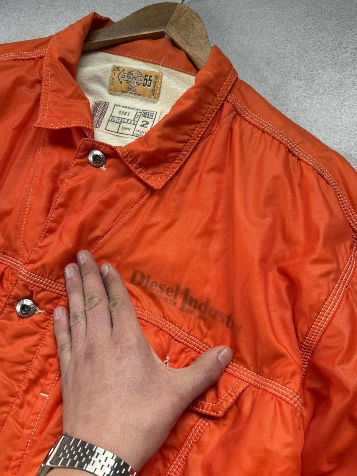 Diesel Vintage Diesel Work Wear Bomber Jacket Polyamide 90s Men’s Size US XL / EU 56 / 4 - 5 Thumbnail