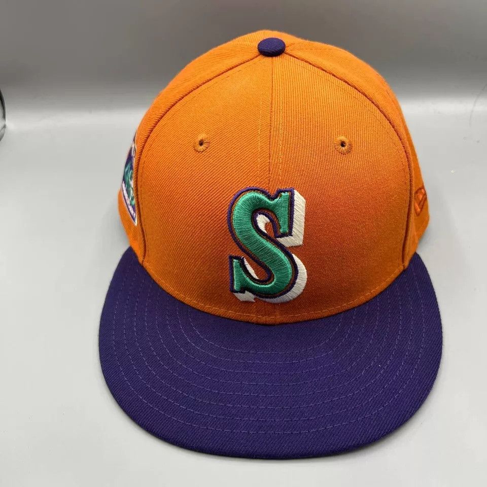 New Era Seattle Mariners Hat Men 7 1/2 59Fifty New Era MLB Fitted Size ONE SIZE - 2 Thumbnail