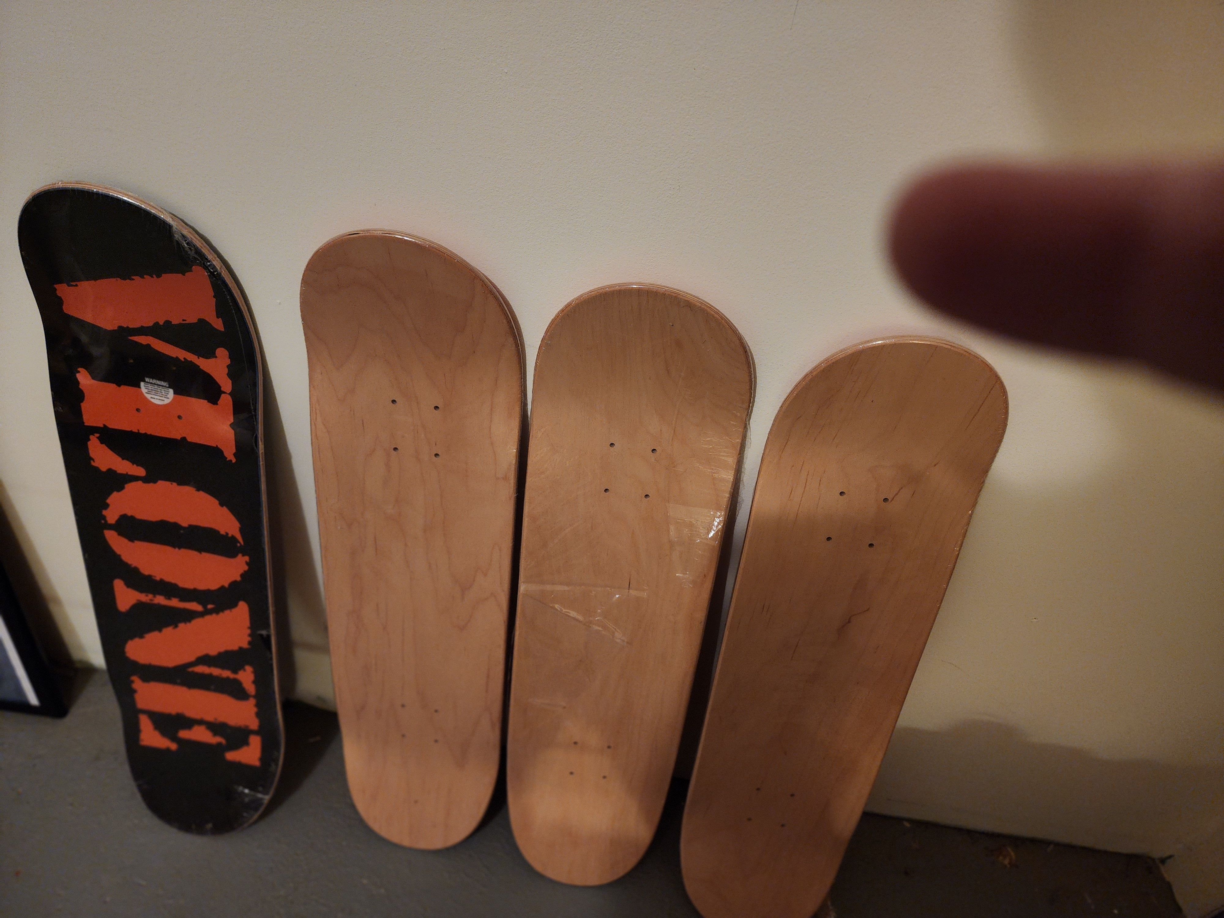 image of Vlone Skateboard Deck Set in Orange, Men's