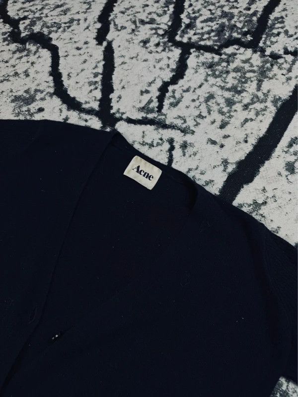 Acne Studios Acne Studios navy blue wool cardigan sweater M Size M / US 6-8 / IT 42-44 - 3 Thumbnail