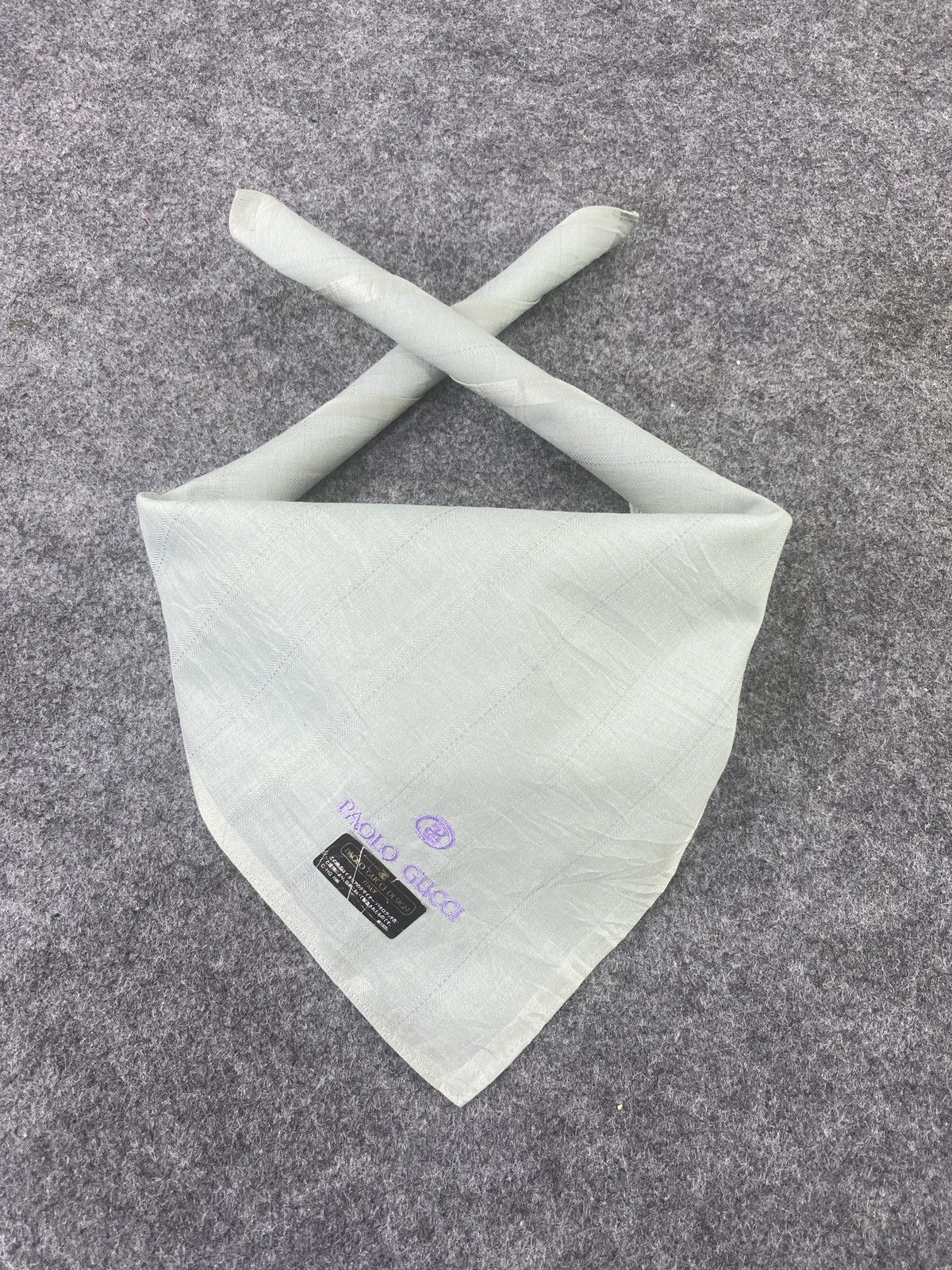 Paolo Gucci × Vintage Paolo Gucci Handkerchief / Bandana / Neckerchief-B059 Size ONE SIZE - 2 Thumbnail