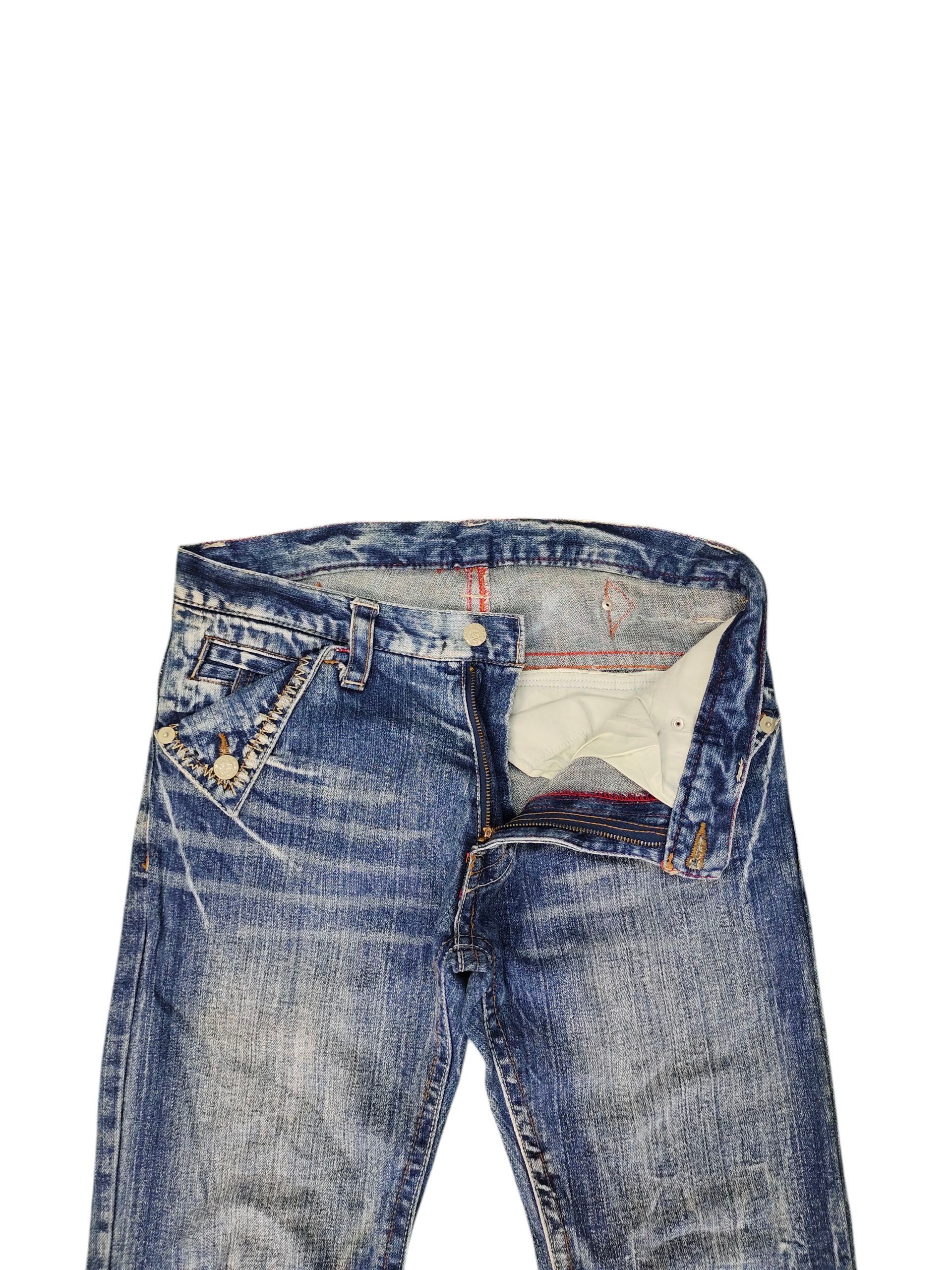Comme des Garcons × Undercover Vintage Japanese Denim Clawmark Buckle Back Denim Jeans Size US 32 / EU 48 - 8 Thumbnail