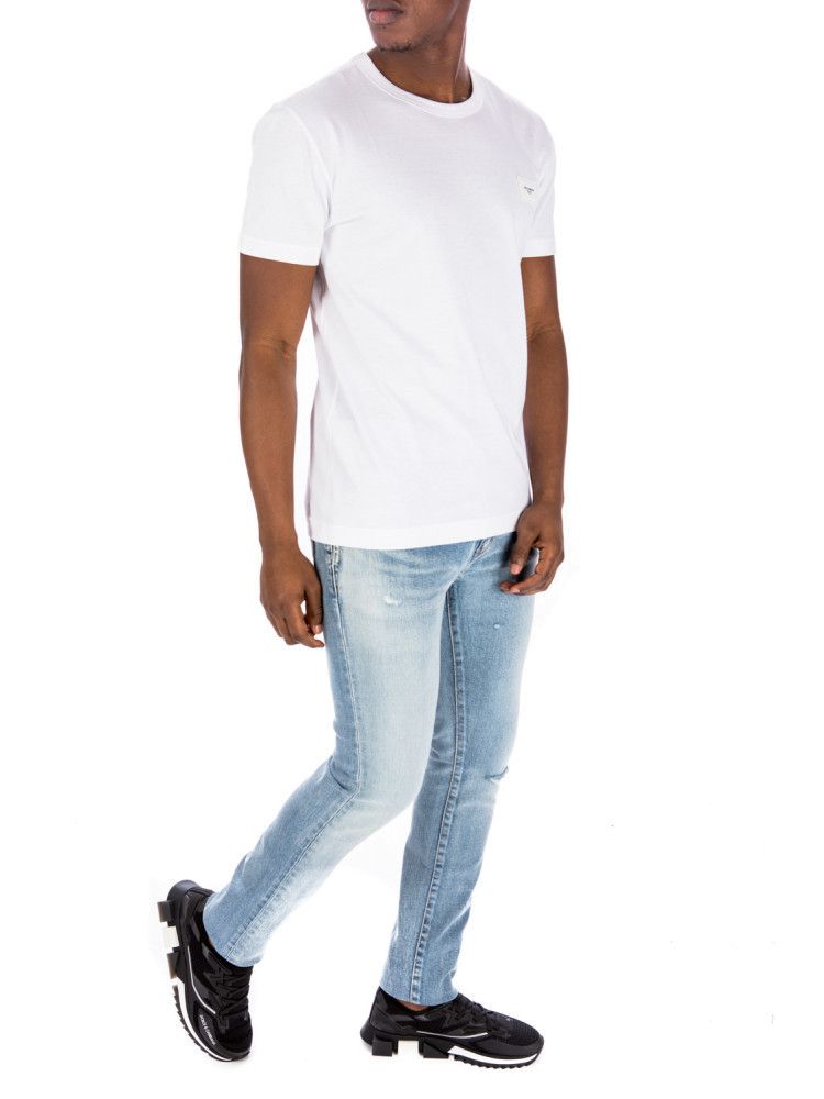 Saint Laurent Paris o1s1wg111124 Skinny-Fit Jeans in Santa Monica Denim in Blue Size US 30 / EU 46 - 5 Thumbnail