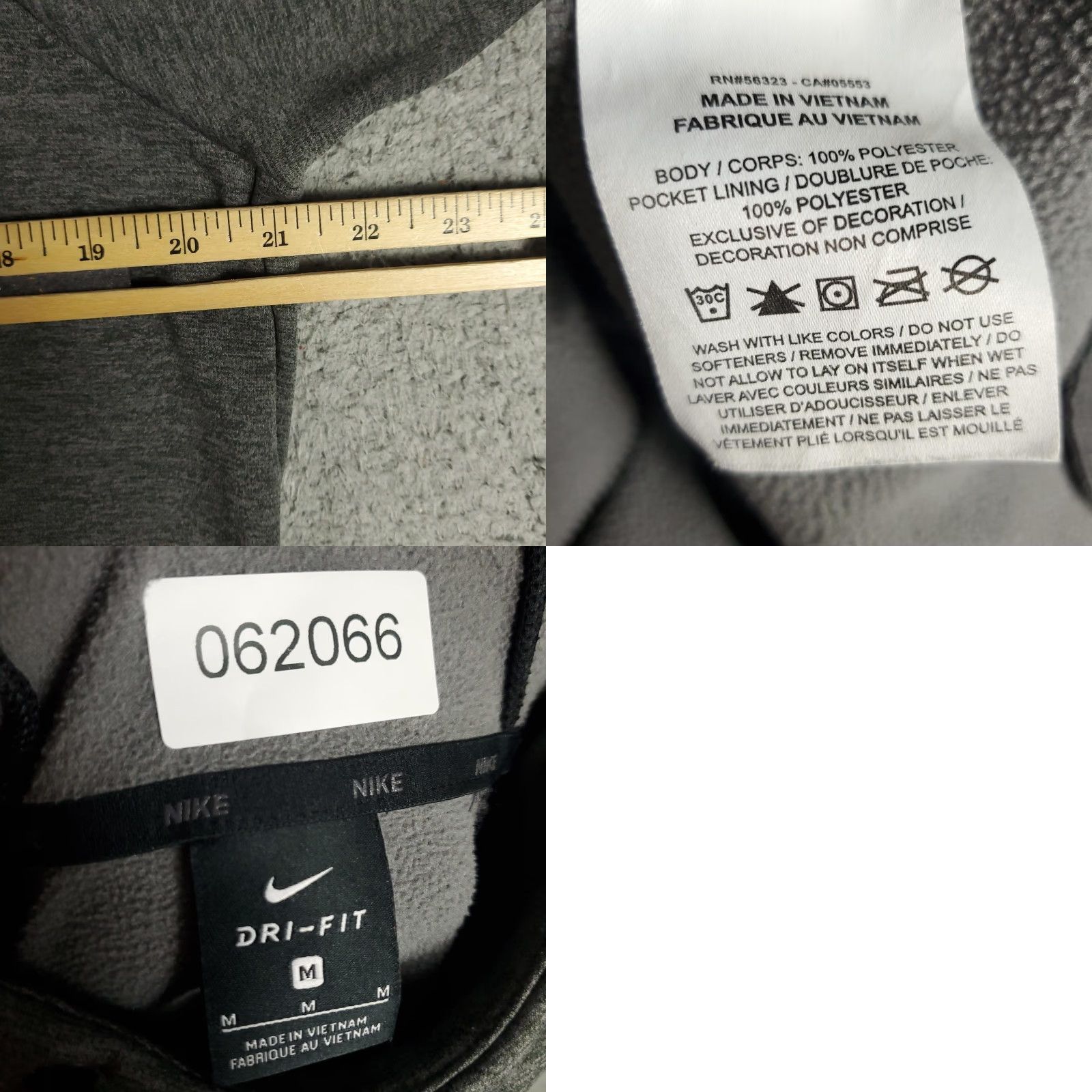 Nike Nike Hoodie Mens M Gray Dri-FIT Swoosh Pullover Sportswear Graphic Print Size US M / EU 48-50 / 2 - 8 Thumbnail