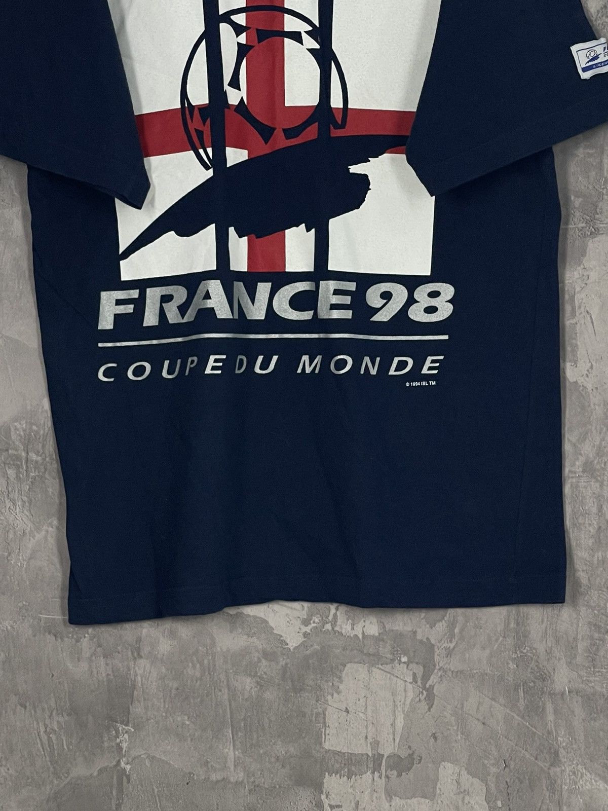 Vintage 1998 France Adidas Retro Fifa World Cup T-Shirt Size US M / EU 48-50 / 2 - 5 Thumbnail