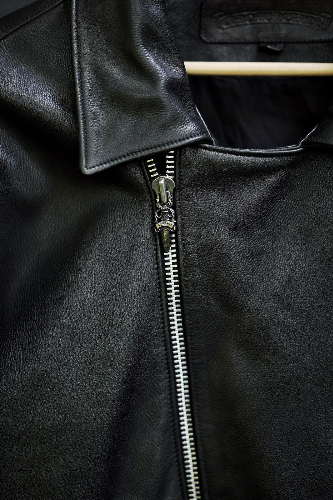 Chrome Hearts Chrome Hearts Leather Filigree Cross Motorcycle Jacket Size US XL / EU 56 / 4 - 4 Thumbnail