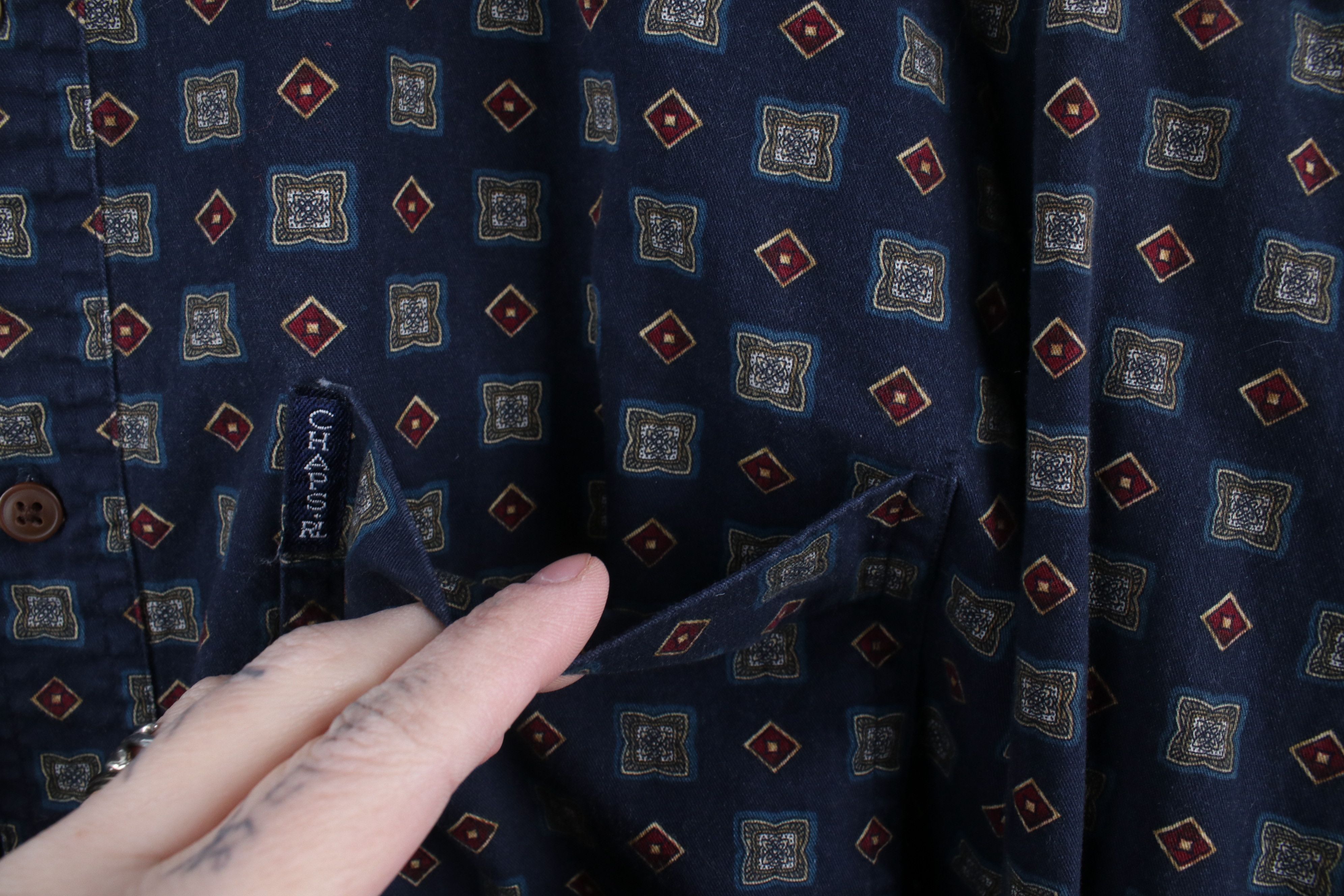 Ralph Lauren × Vintage Vintage 90s Chaps Ralph Lauren Collared Button Down Shirt Size US XL / EU 56 / 4 - 5 Thumbnail