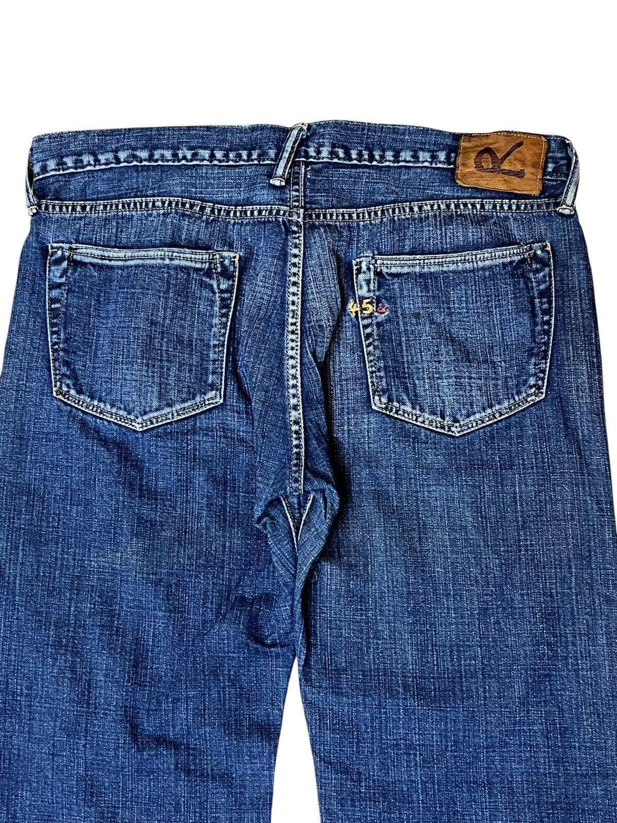 45rpm r.i.p🔥Vintage 45RPM STUDIO ripped made in japan jeans Size US 34 / EU 50 - 11 Thumbnail