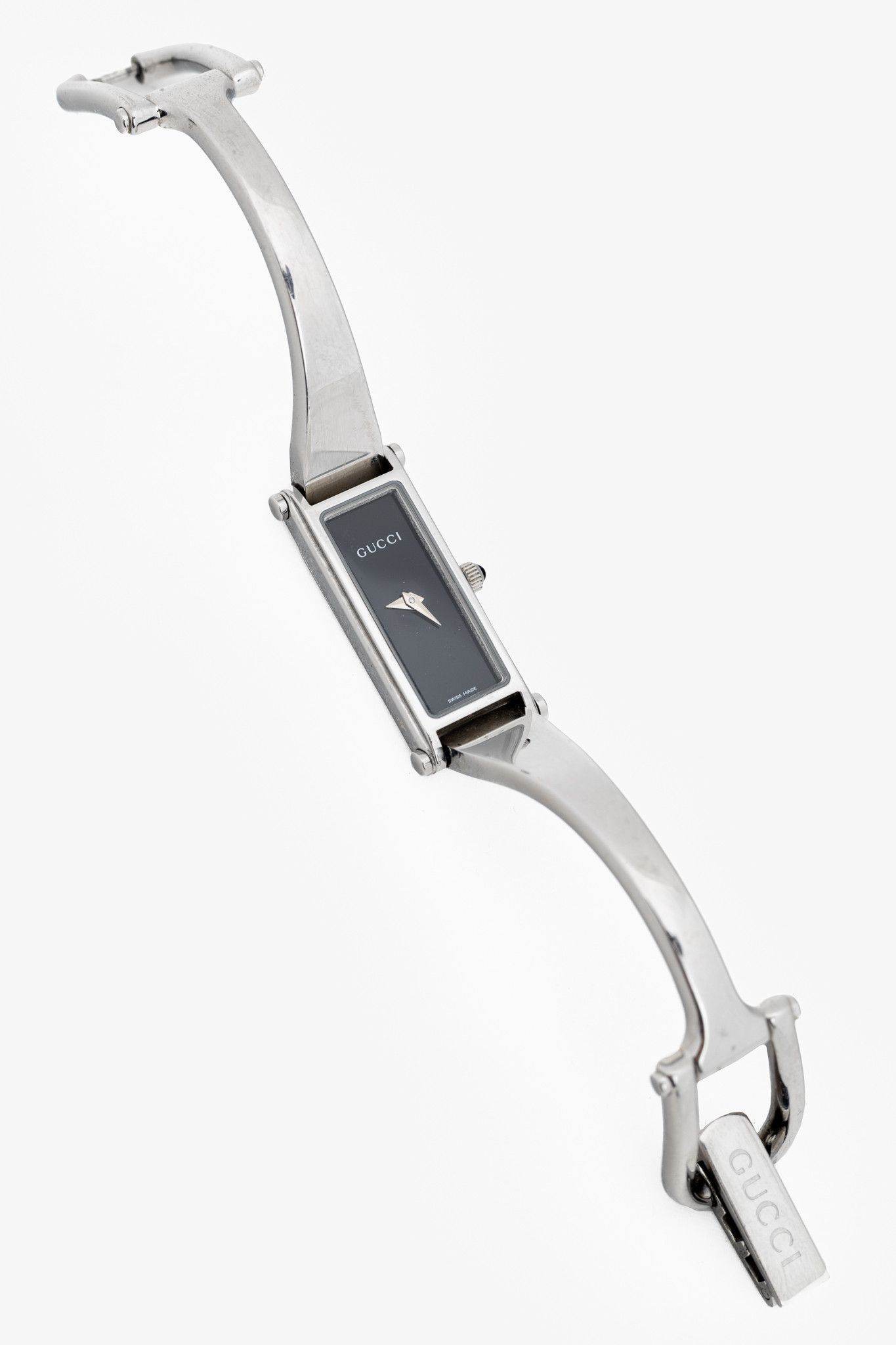 Gucci Gucci 1500L Stainless Steel Rectangle-Face Bangle Watch Size ONE SIZE - 1 Thumbnail