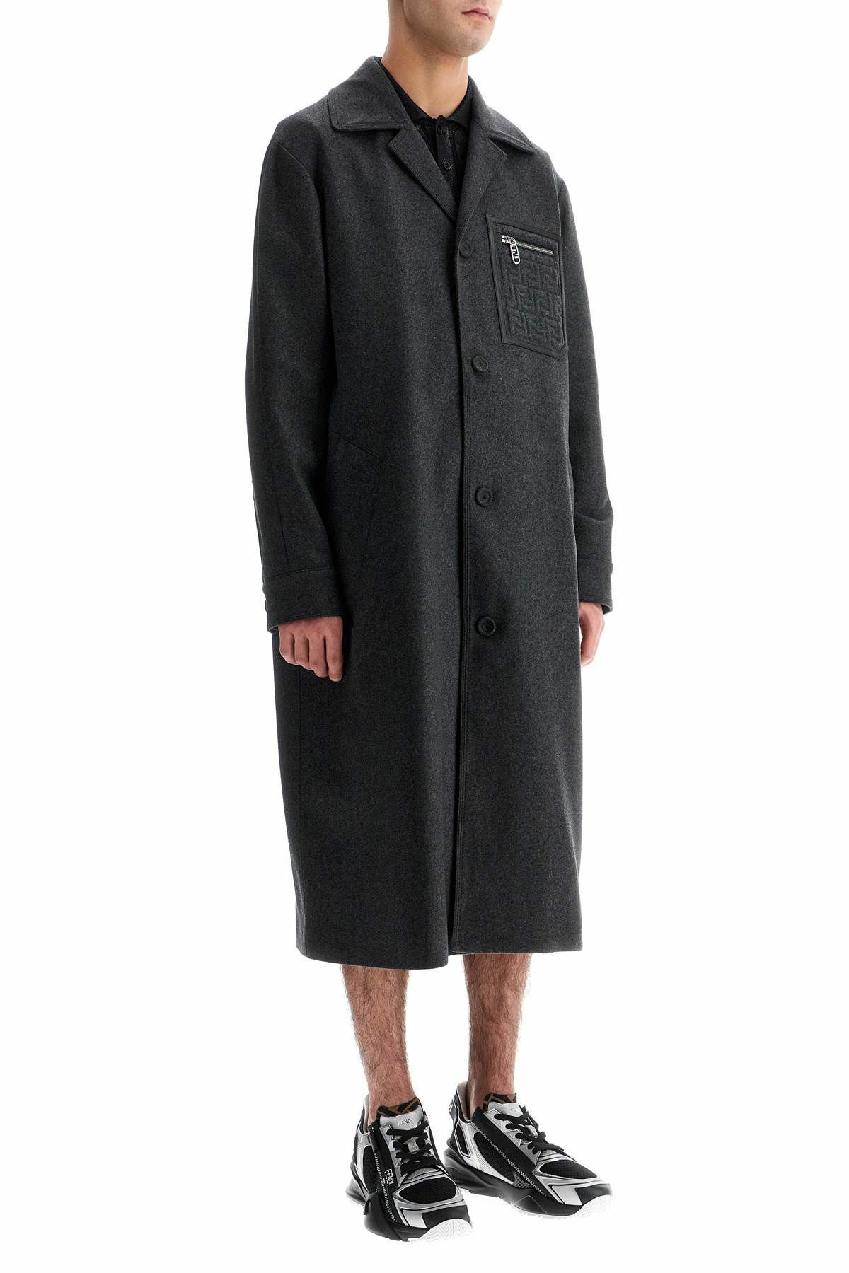 Fendi o1s1wg110226 Coat in Dark Gray Size US XL / EU 56 / 4 - 4 Thumbnail