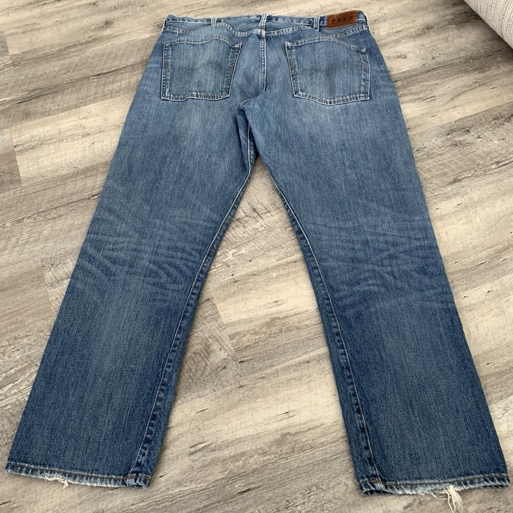 Polo Ralph Lauren POLO Ralph Lauren Jeans Mens 38x32 Blue Denim 300 Cortland Straight Fit Regular 5-Pocket Logo 100% Cotton Size US M / EU 48-50 / 2 - 3 Thumbnail