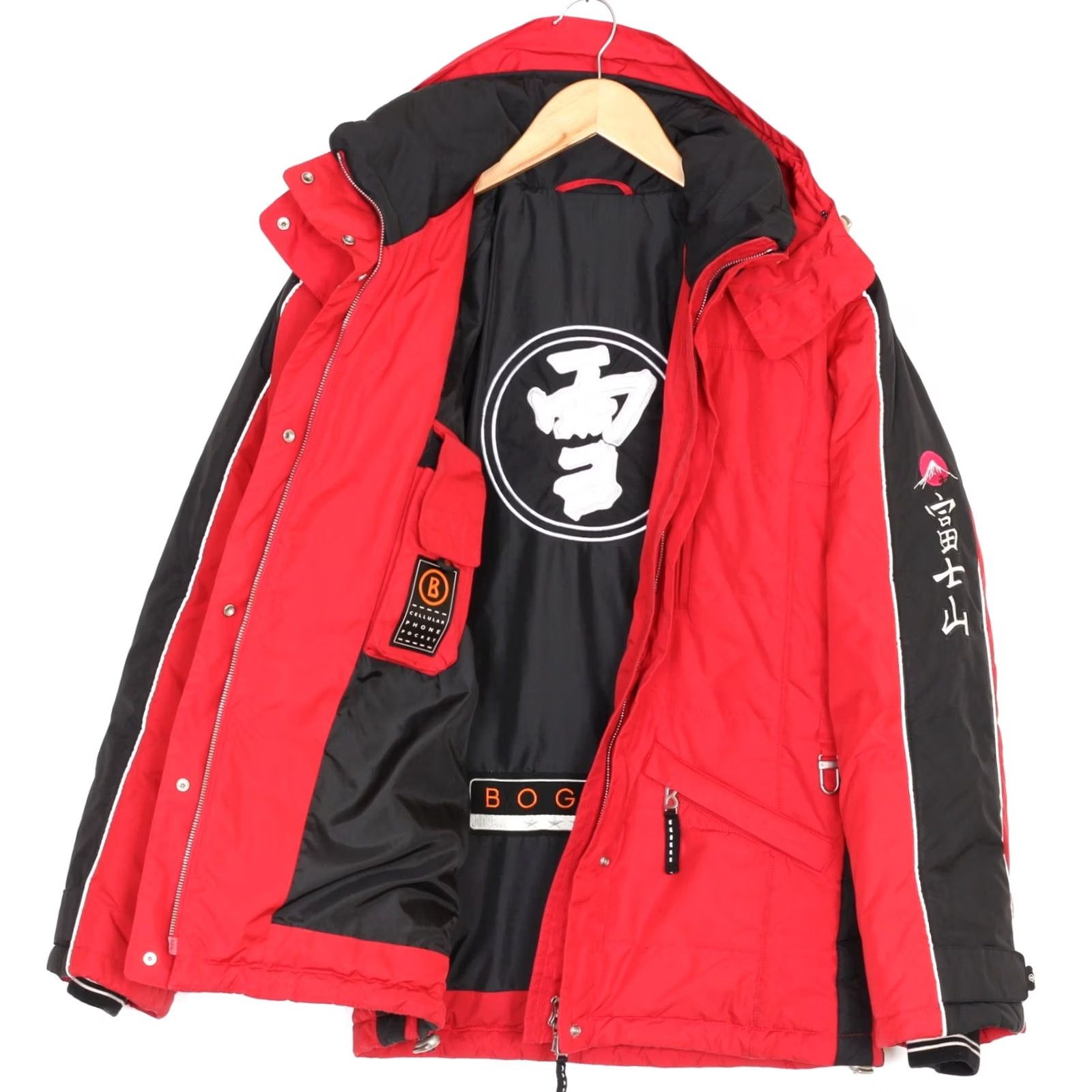 Bogner VINTAGE Bogner Ski Jacket Women 36 Hooded Padded Red MJ2837 Size XS / US 0-2 / IT 36-38 - 2 Thumbnail