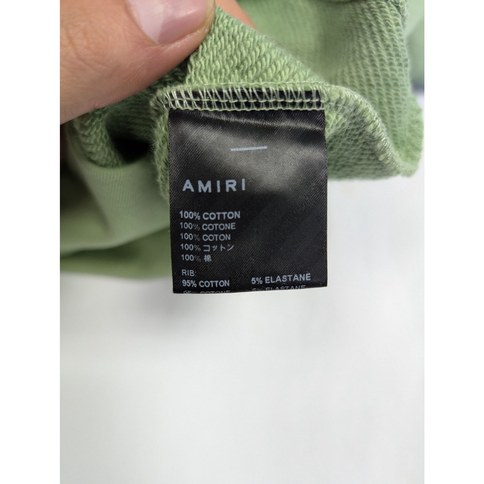 Amiri o1rshd1 Amiri Core Logo Crewneck Sweatshirt in Mineral Green Size US S / EU 44-46 / 1 - 15 Thumbnail