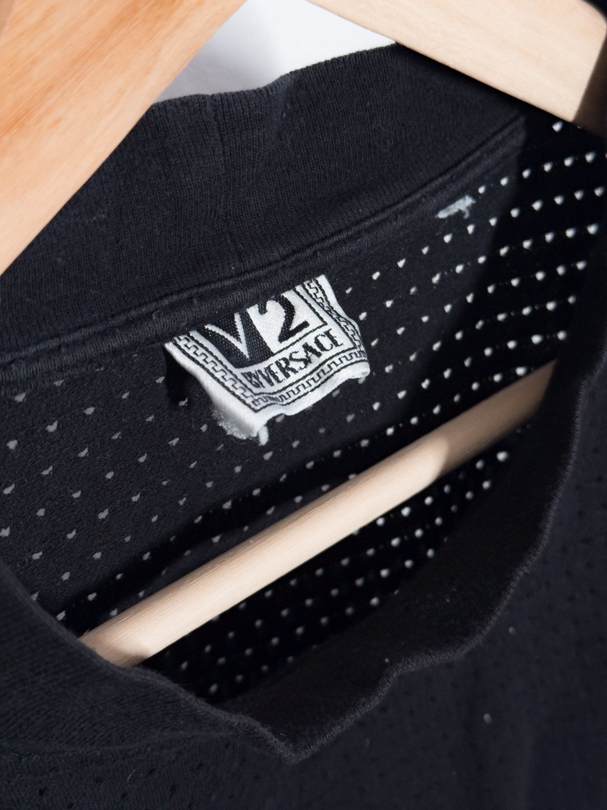 Versace Versace V2 mock neck pullover long sleeve black shirt Size US L / EU 52-54 / 3 - 3 Thumbnail