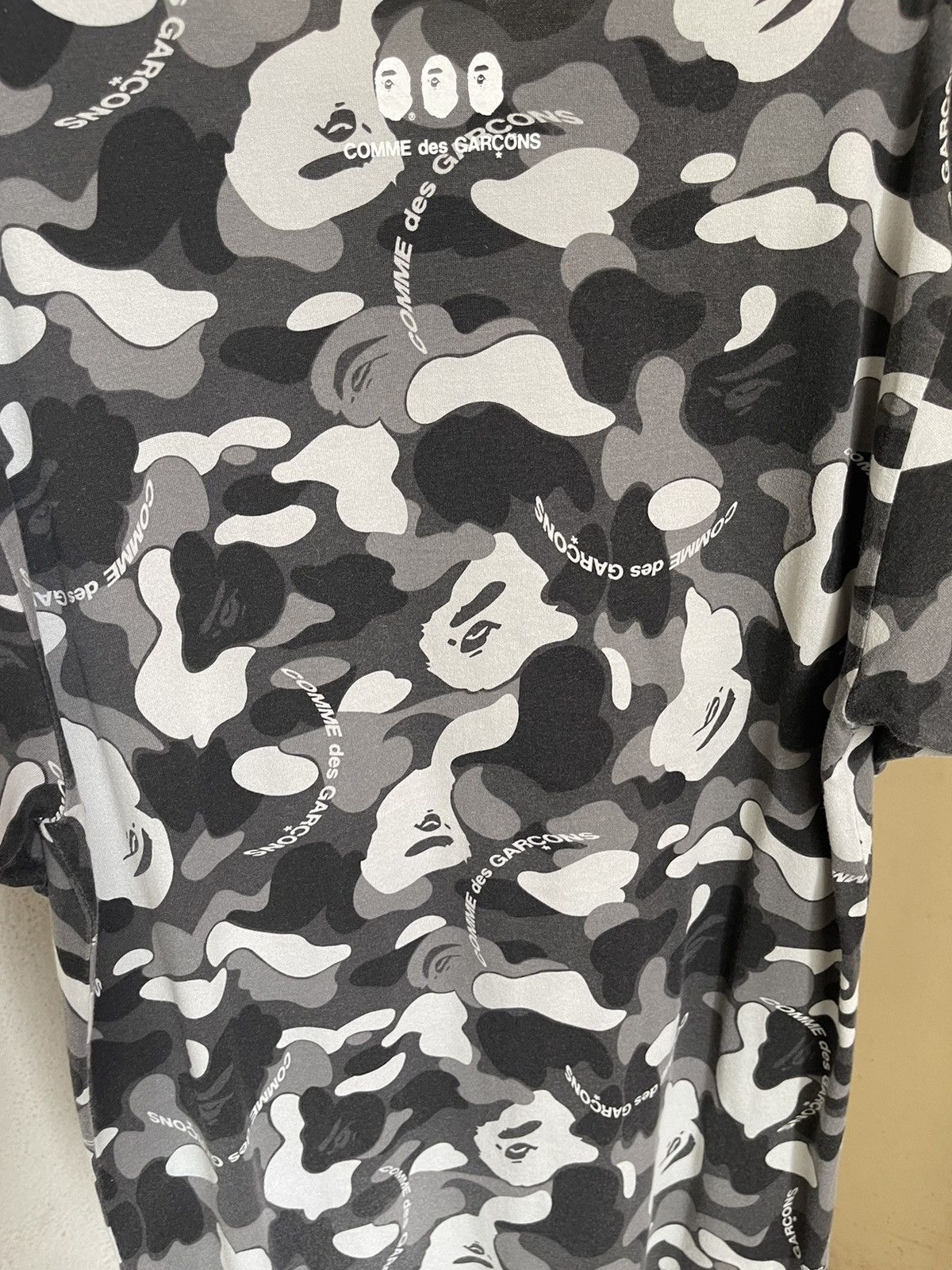 Bape × Comme des Garcons Bape Comme Des Garcons Camo Osaka Exclusive T Shirt Size US XL / EU 56 / 4 - 6 Thumbnail