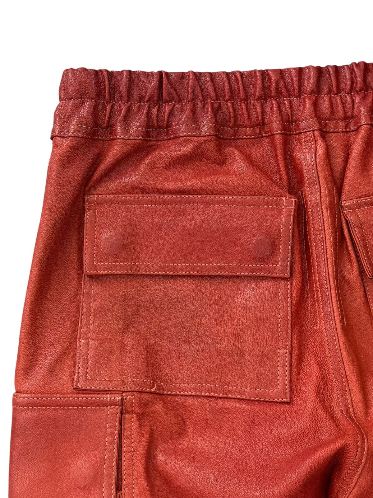 Rick Owens Rick Owens Strobe Goat Leather Mastadon Cargo Zipper Pants Size US 32 / EU 48 - 4 Thumbnail