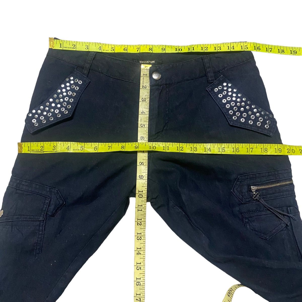 Tornado Mart Vintage Tornado Mart Flare Pants Linen Size 29" - 20 Thumbnail