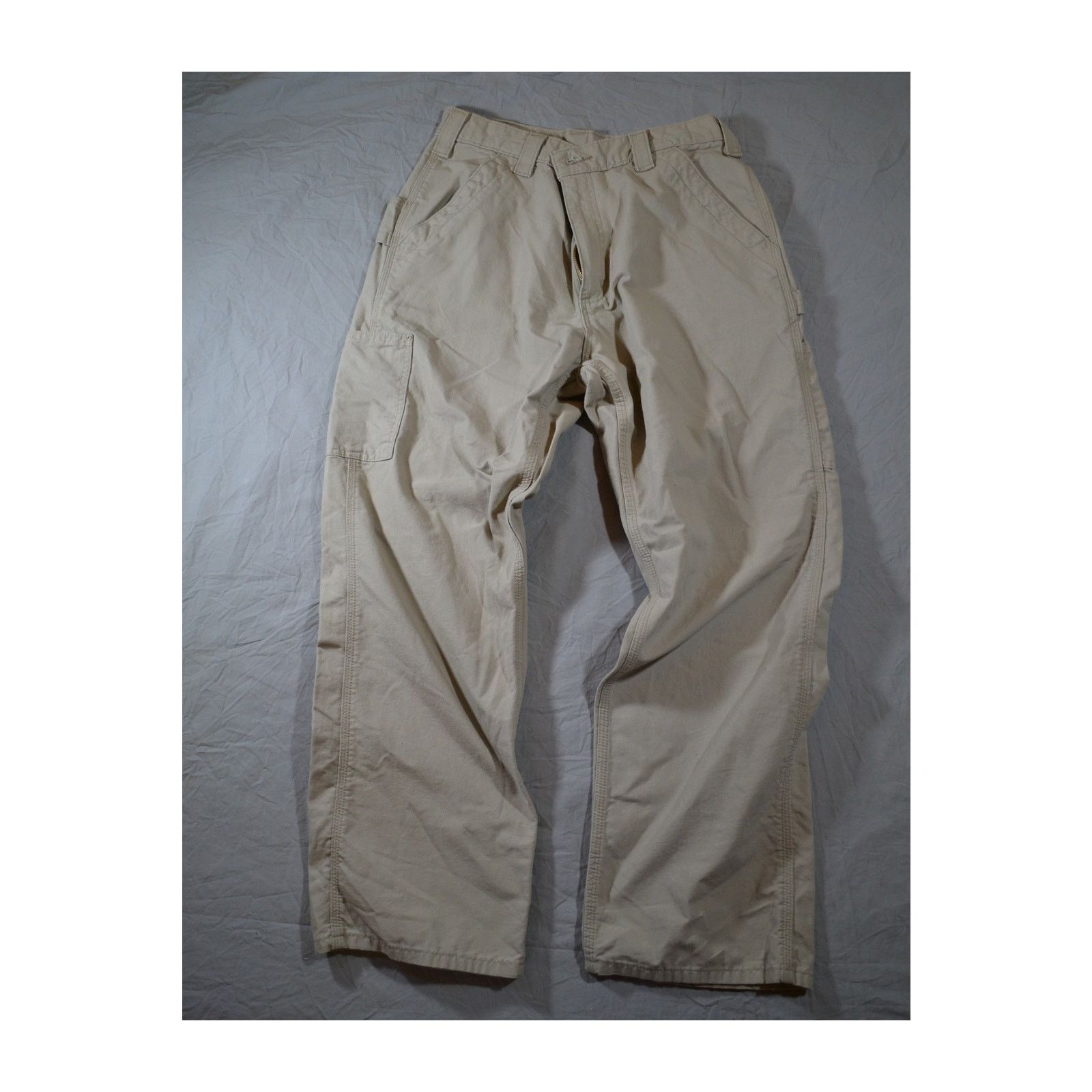 Carhartt Carhartt Men's Khaki Cotton Work Pants Size 33 Size US 33 - 1 Thumbnail