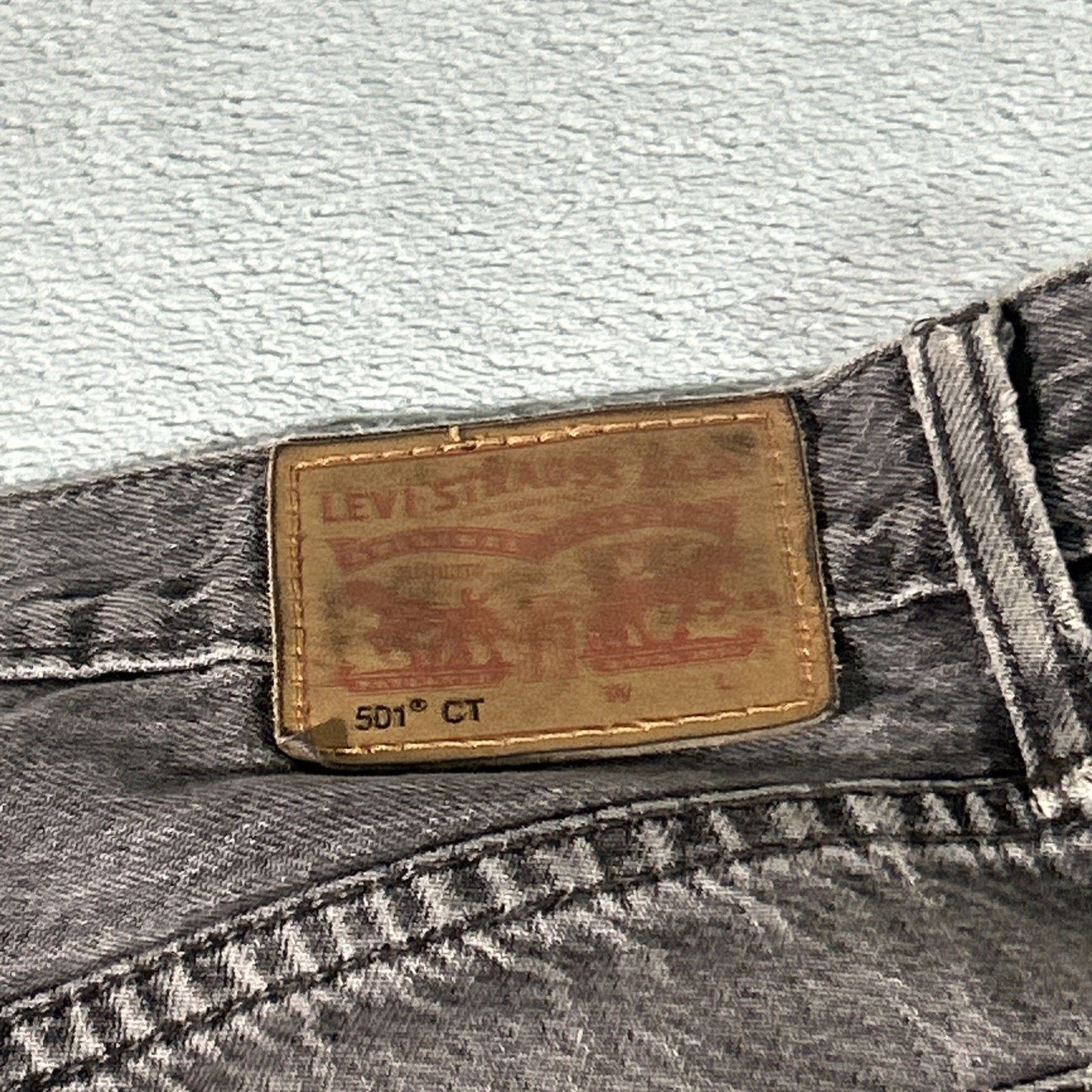 Levi's Levis 501 Straight Jeans Women 32x25 Raw Hem Hamilton Button Size 32" / US 10 / IT 46 - 4 Thumbnail