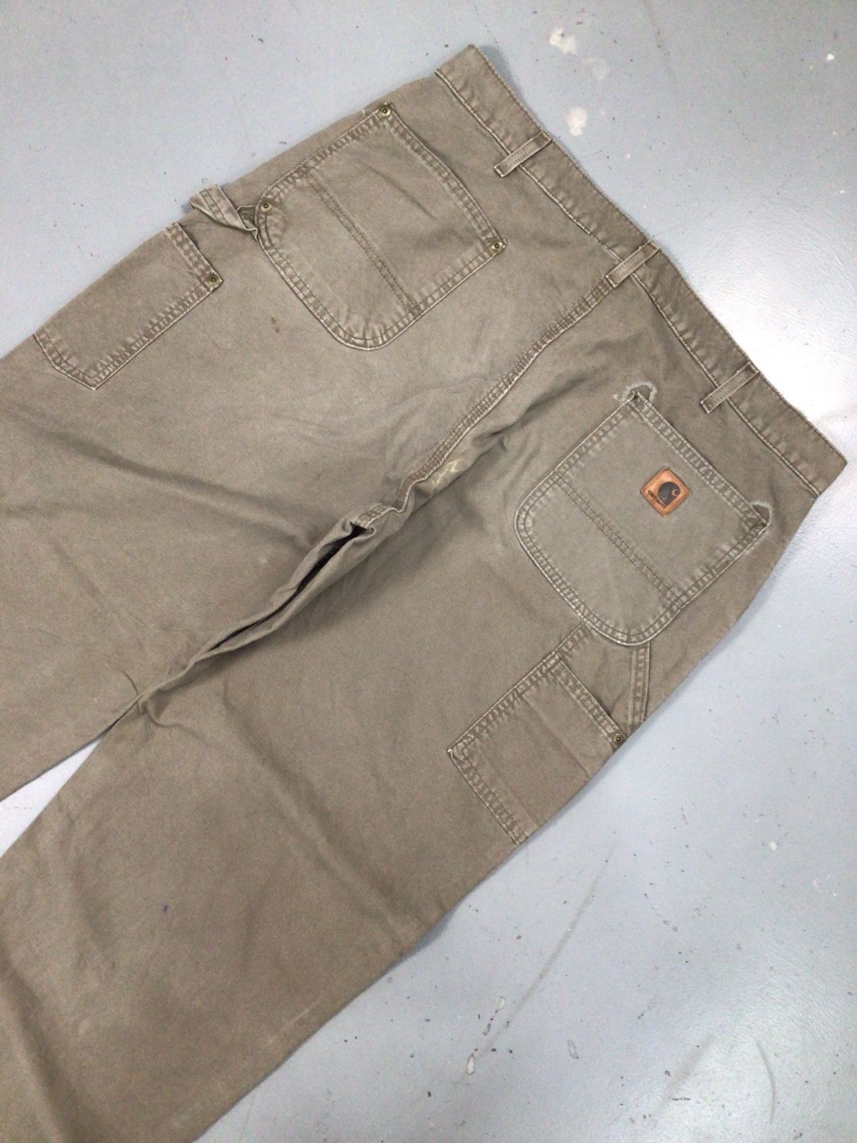 Carhartt × Vintage Vintage Carhartt B195 LBR double knee carpenter denim Size US 40 / EU 56 - 8 Thumbnail