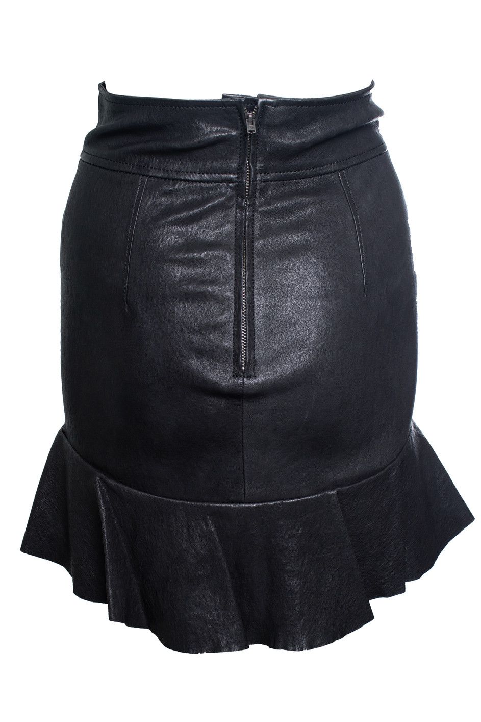 Isabel Marant Isabel Marant, leather skirt with ruffle stroke Size 26" / US 2 / IT 38 - 3 Thumbnail