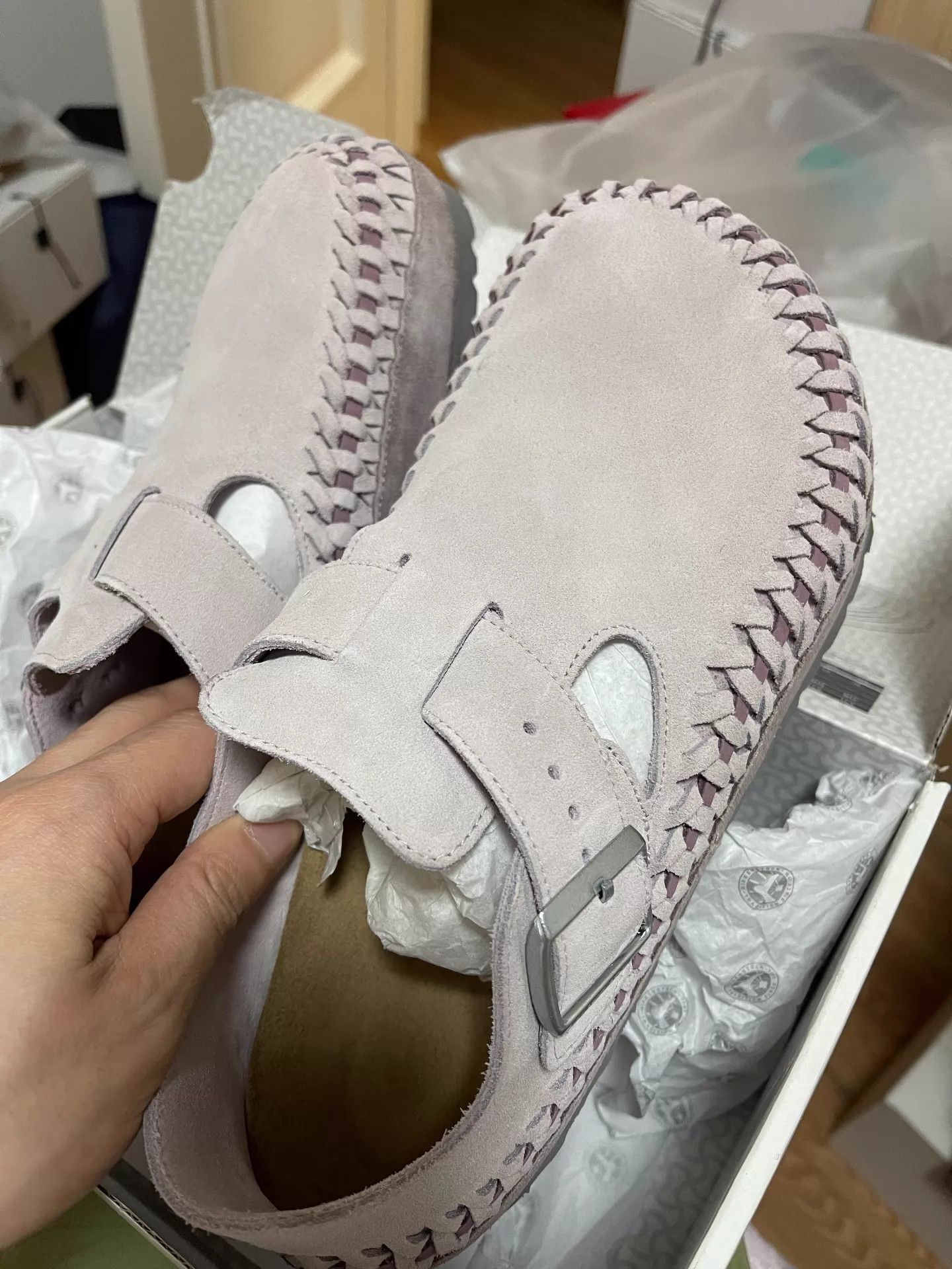 Kith KITH x BIRKENSTOCK London Braided Slipper Pink 41 Size US 8 / EU 41 - 1 Thumbnail