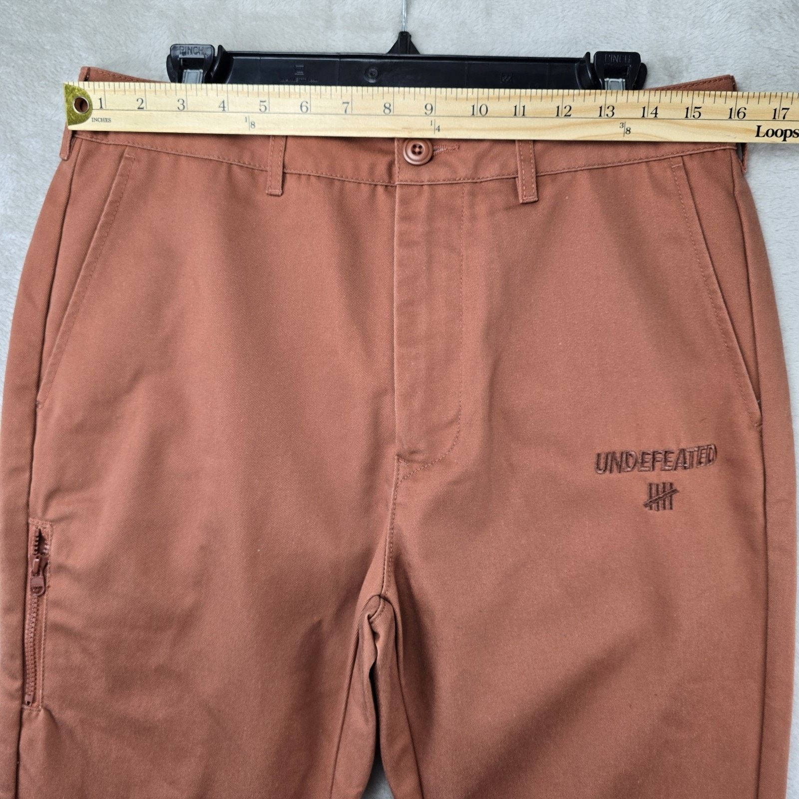 Undefeated Undefeated Pants Mens 32x29 Orange Brown Chino Work Wear Size US 32 / EU 48 - 13 Thumbnail