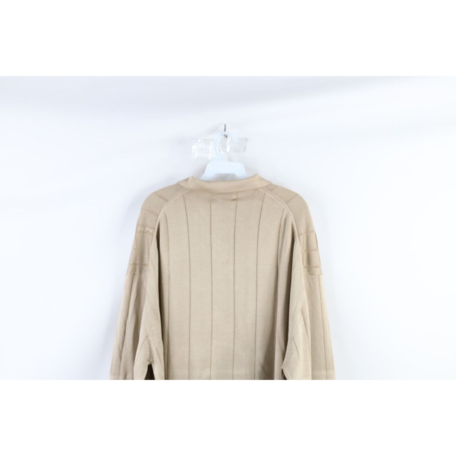 Vintage Vintage 90s Streetwear Braided Cable Knit Collared Polo Size US XXL / EU 58 / 5 - 6 Thumbnail