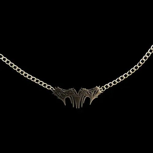 Jewelry Spike Graffiti Chain Necklace Punk Gothic Chrome Rock Venom Size ONE SIZE - 3 Thumbnail