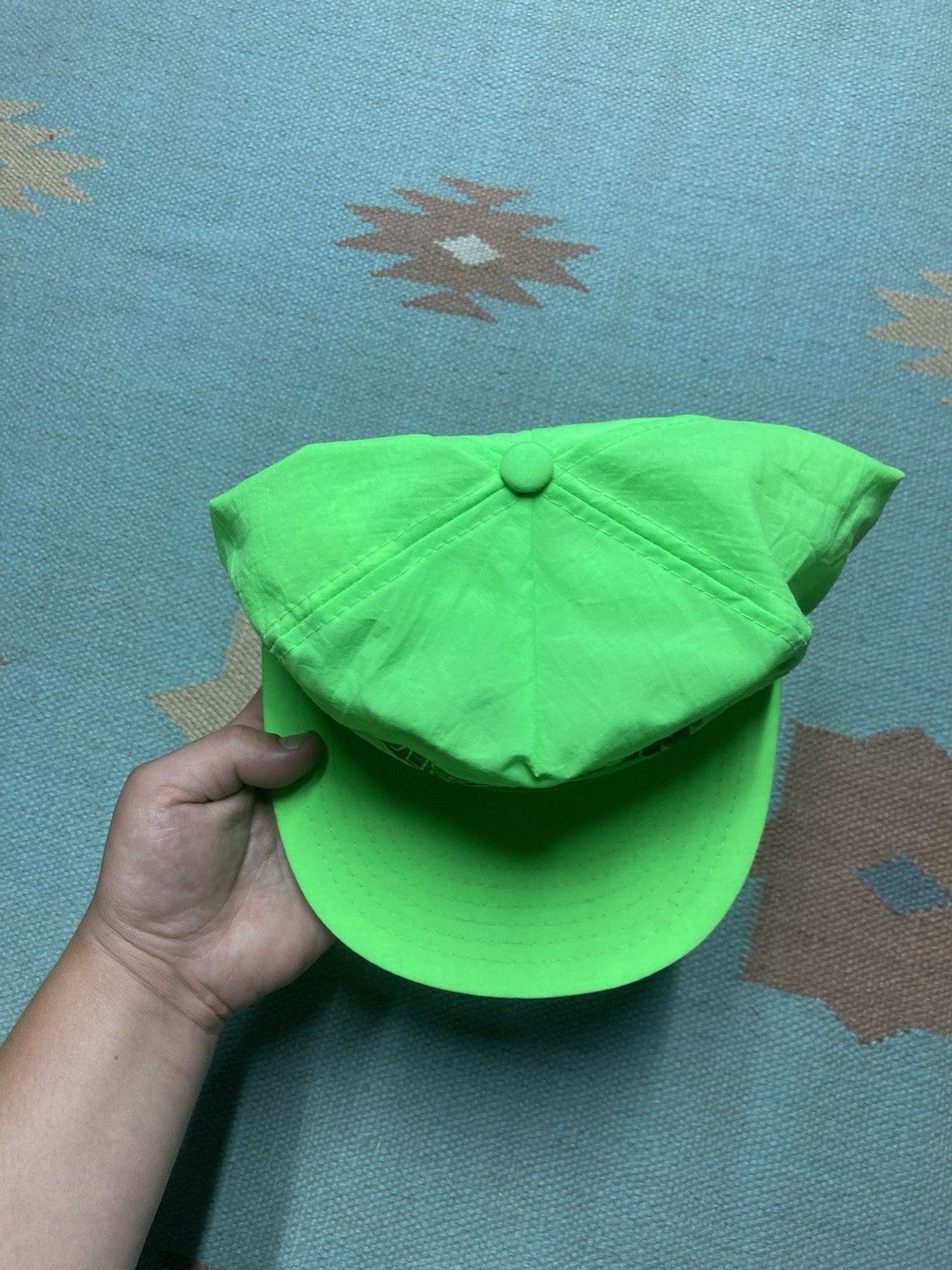 Vintage Vintage SnapBack hat discount tire Michelin neon green nylon Size ONE SIZE - 3 Thumbnail