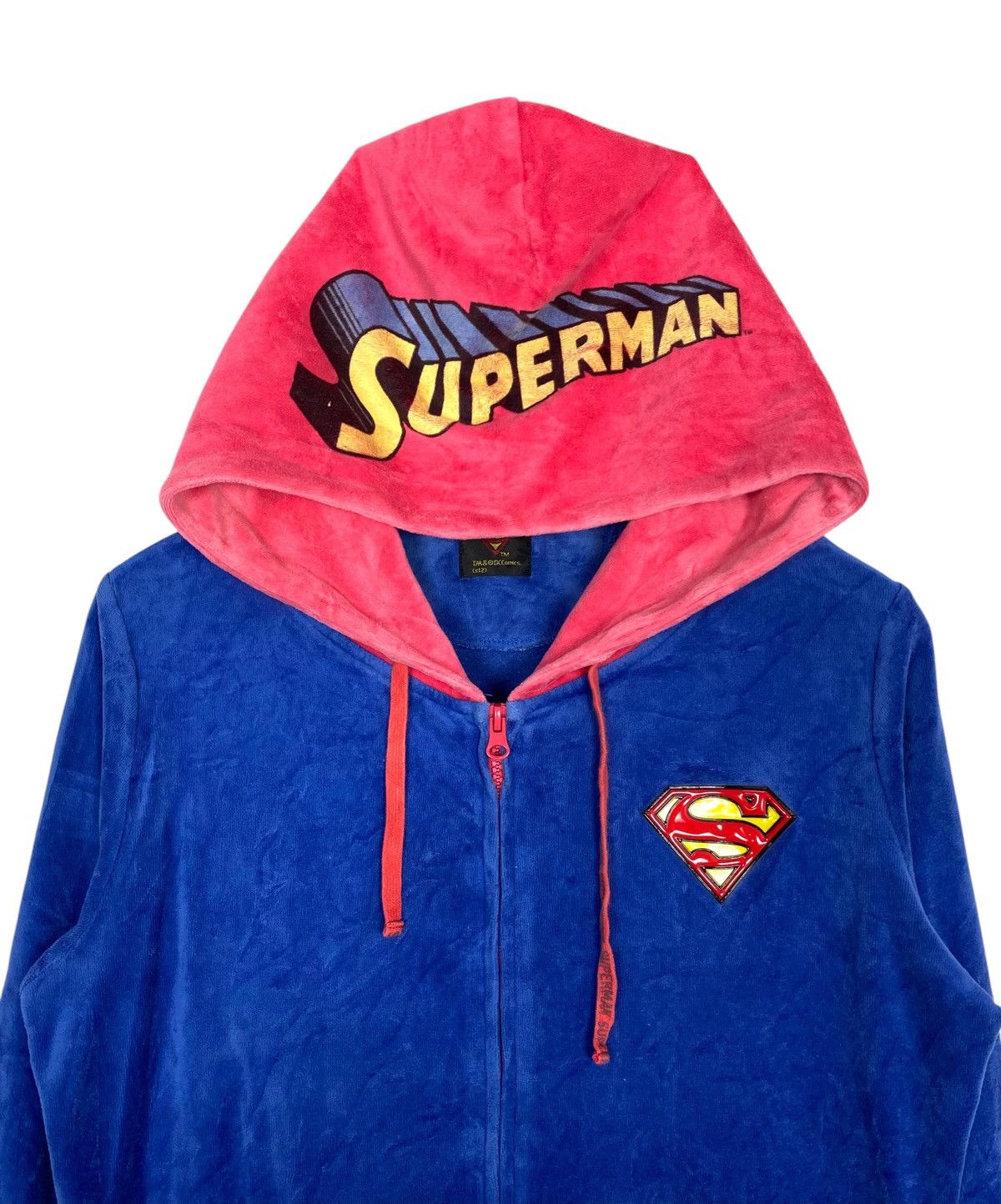 DC Comics Rare‼️ Dc Comic Superman Hoodie Fleece Big Logo Size US S / EU 44-46 / 1 - 4 Thumbnail