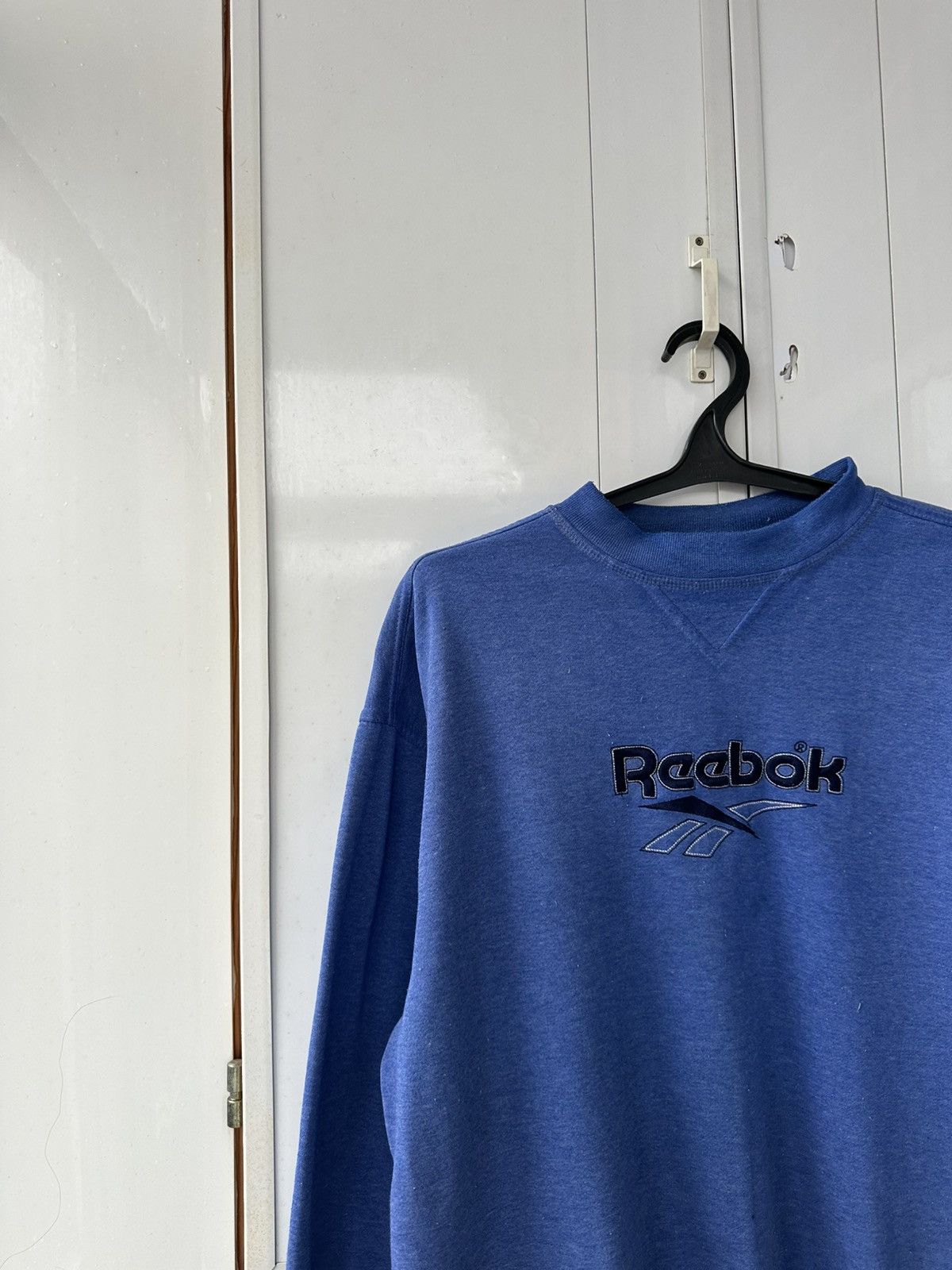 Reebok Vintage Reebok Oversize Sweatshirt Blue Big Logo Size US M / EU 48-50 / 2 - 3 Thumbnail