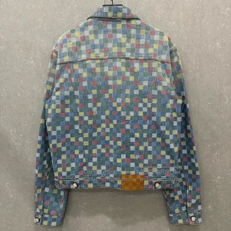 Louis Vuitton Louis Vuitton Checkerboard Full Logo Denim Jacket Size US S / EU 44-46 / 1 - 2 Thumbnail