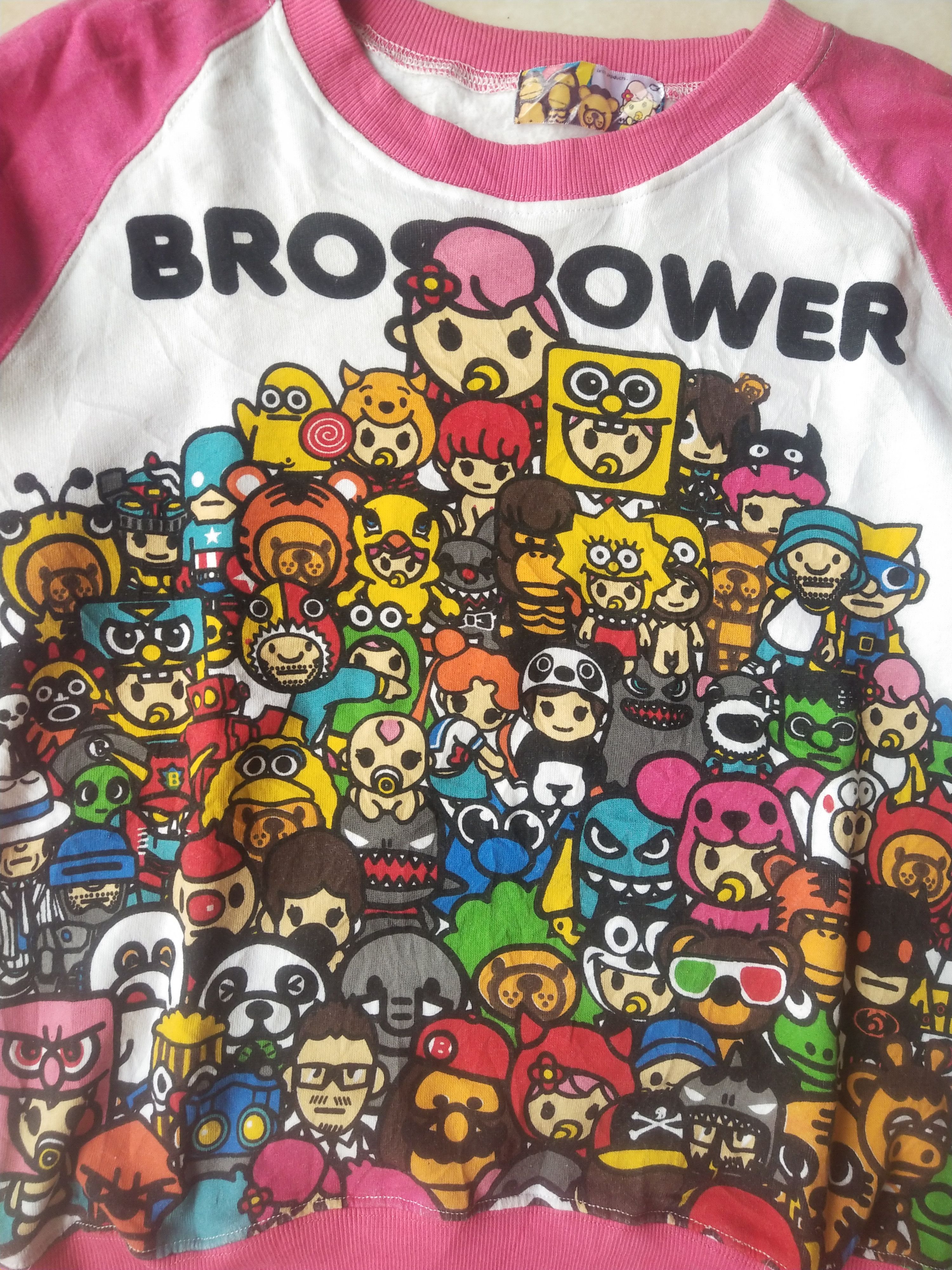 Hysteric Glamour 2000s Bros Products "Bros Power" Pop Culture Sweatshirt Size M / US 6-8 / IT 42-44 - 2 Thumbnail