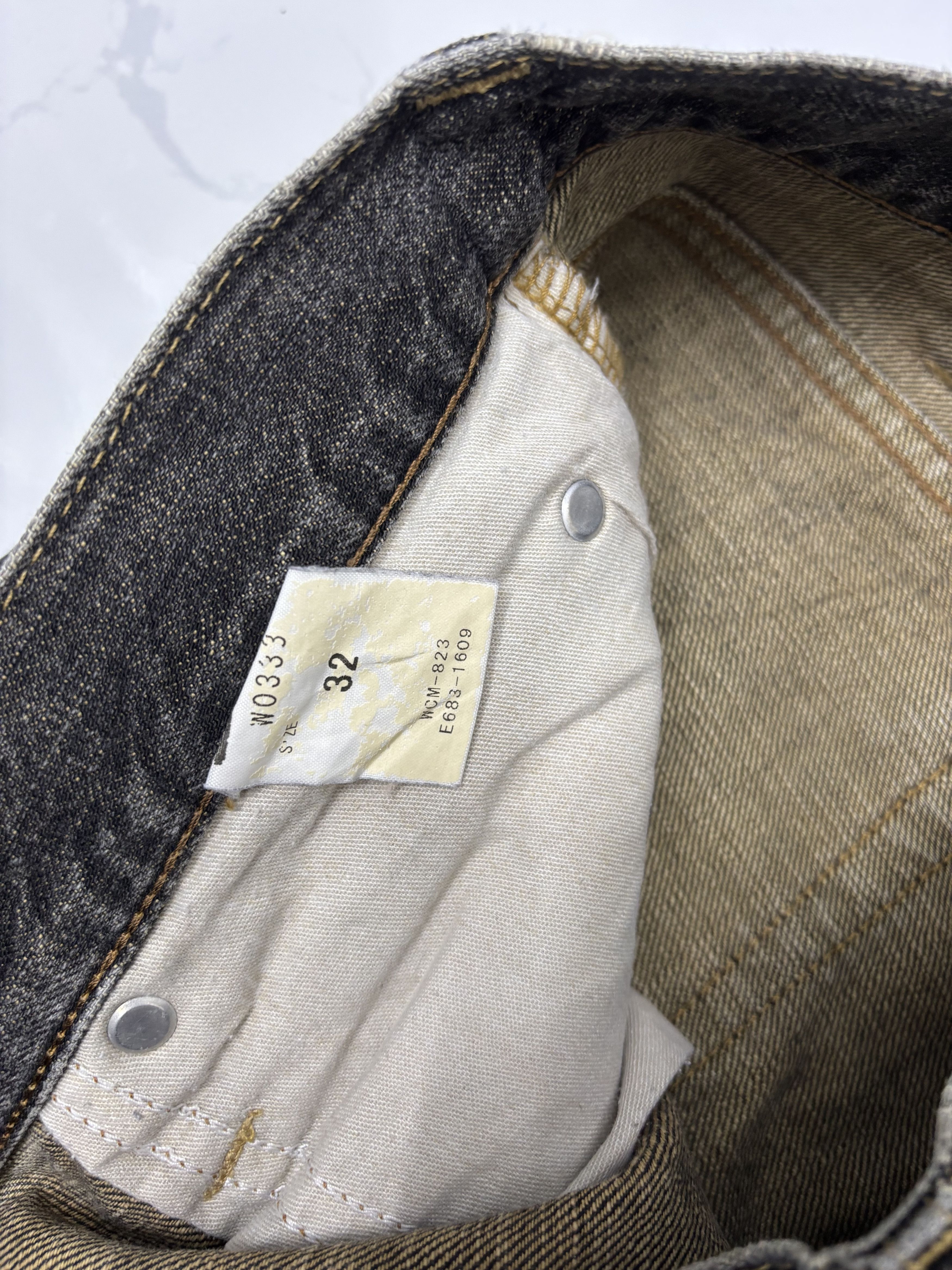 If Six Was Nine Vintage Wrangler Faded Black Loose Fit Jean Size US 32 / EU 48 - 11 Thumbnail