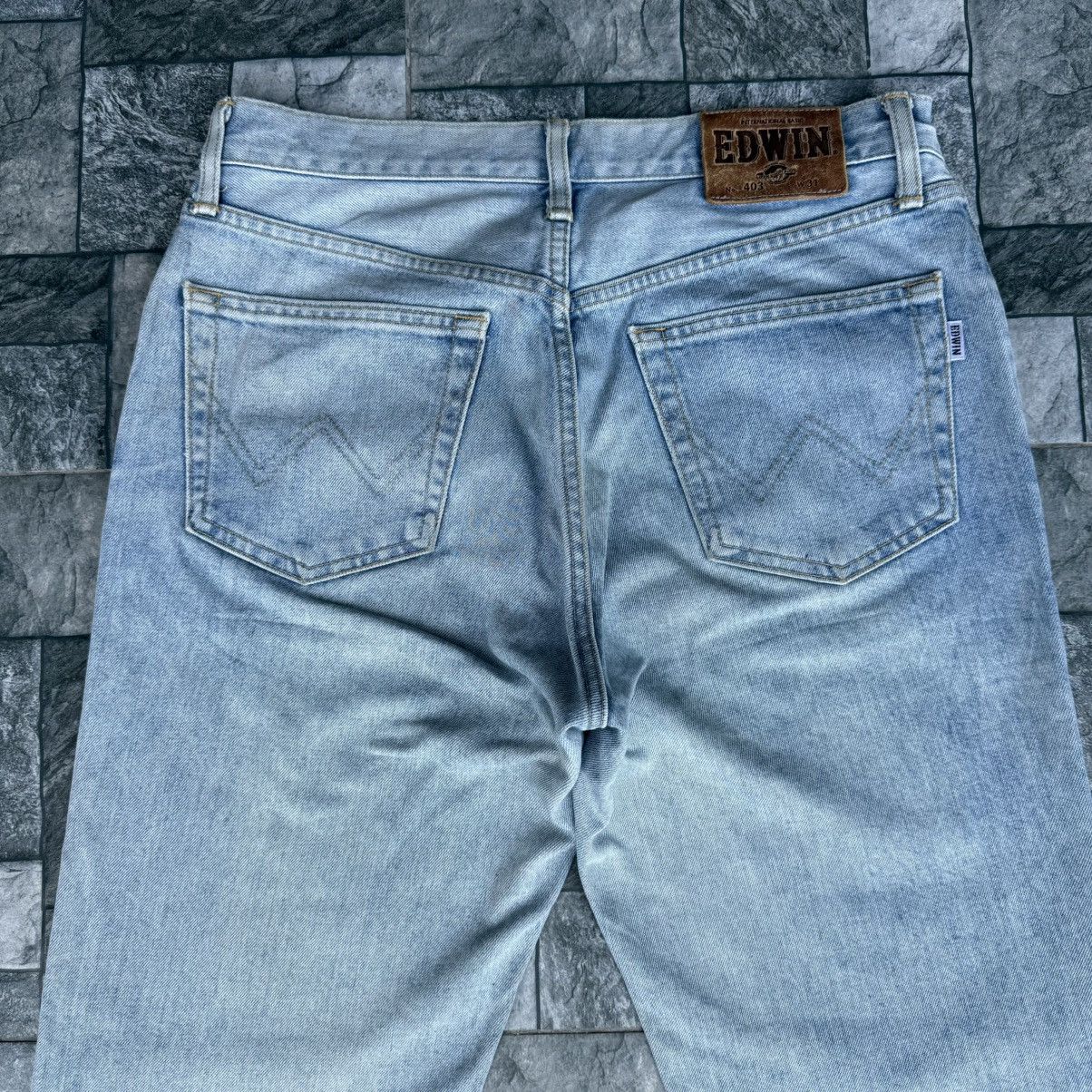 Edwin Vintage Edwin Faded Blue Denim Jean Pants W32 Size US 32 / EU 48 - 10 Thumbnail