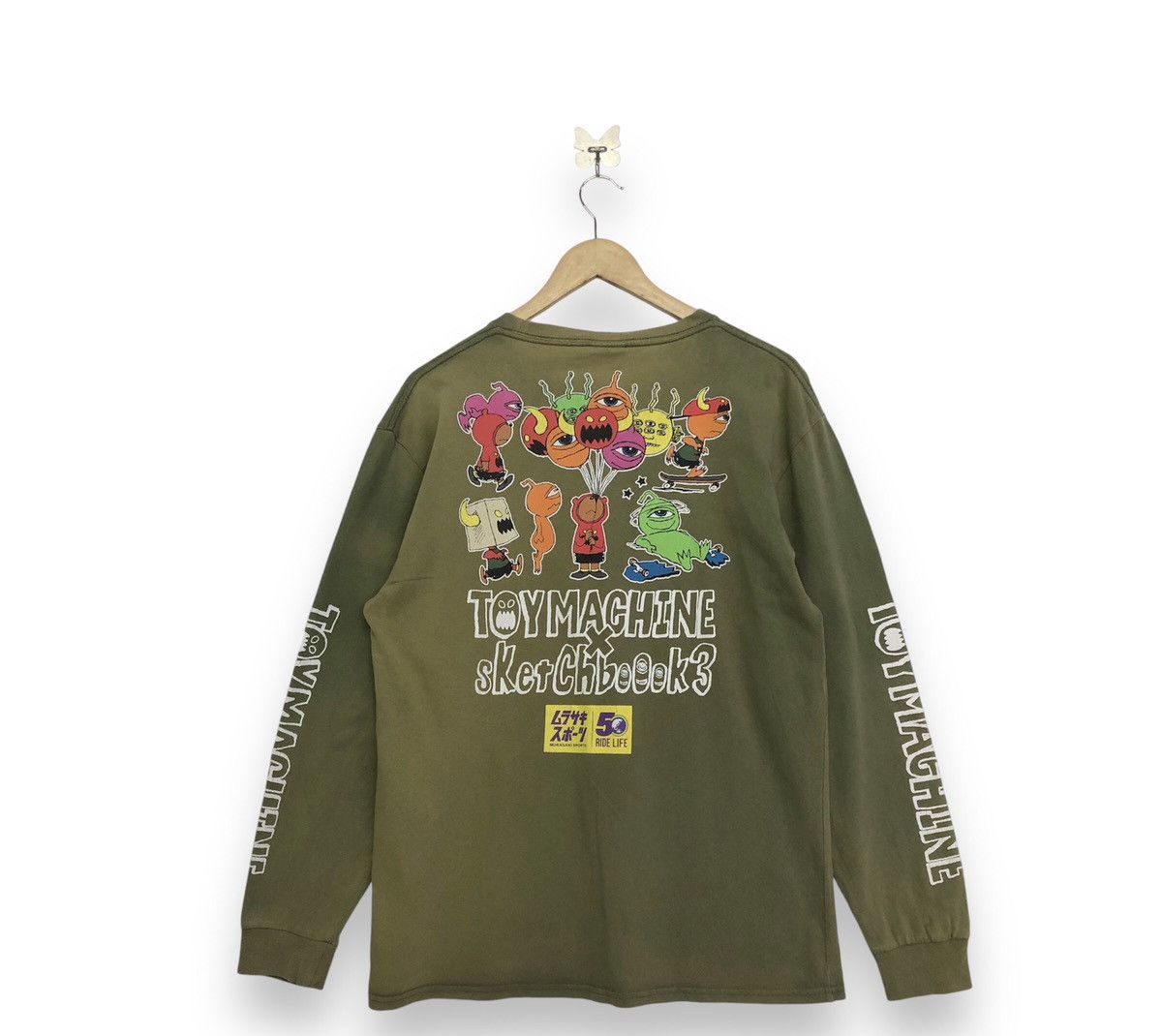 Toy Machine Toy Machine X Sketchbooks 3 Sunfaded Long Sleeve Tee Size US M / EU 48-50 / 2 - 3 Thumbnail