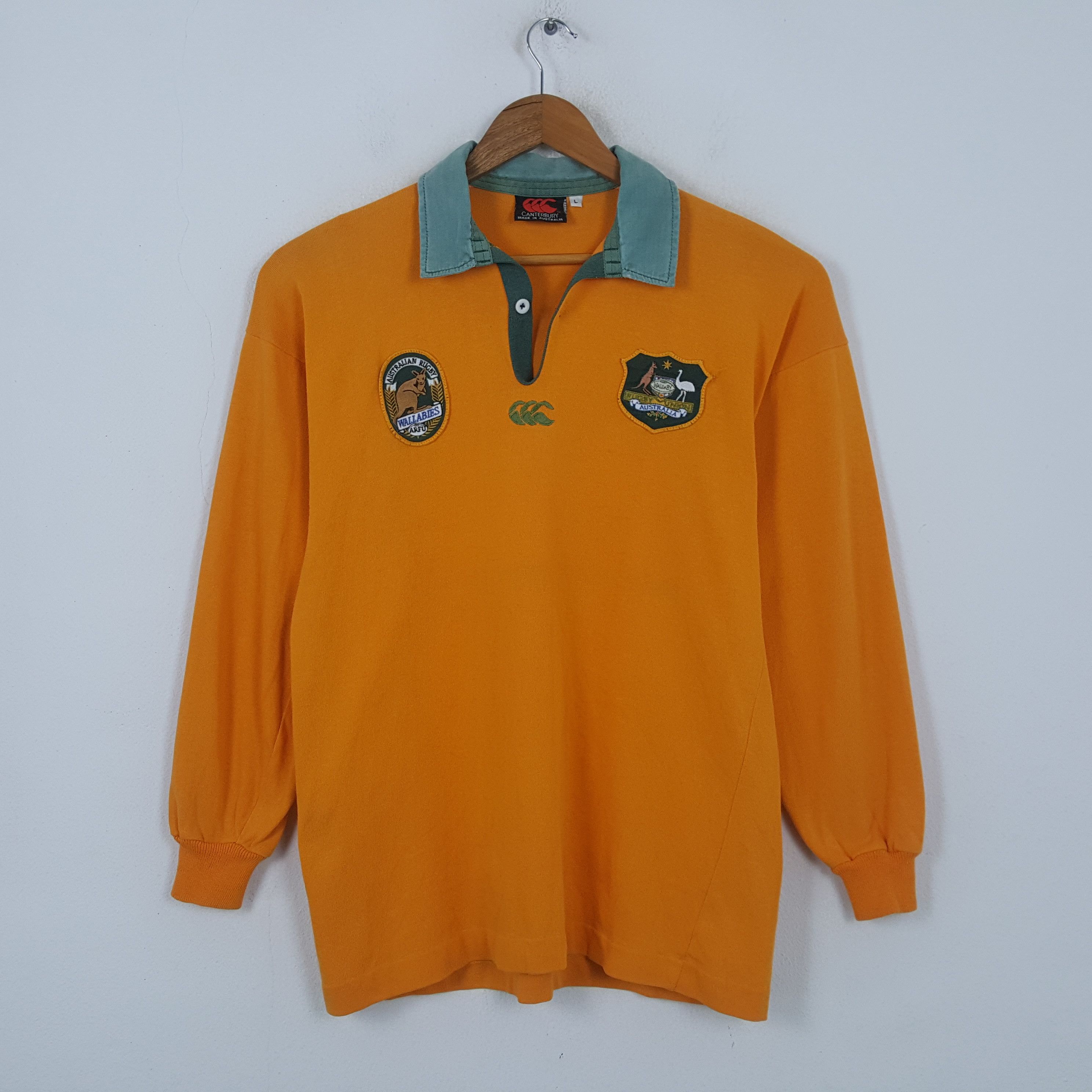 Canterbury of New Zealand Vintage Canterbury Wallabies Australia Rugby Jersey RR11 Size US L / EU 52-54 / 3 - 1 Thumbnail