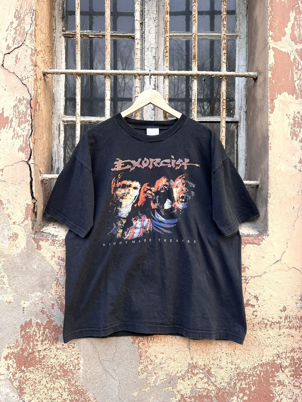Band Tees VTG 90s Exorcist Nightmare Theatre Thrash Metal T Shirt Rare Size US XL / EU 56 / 4 - 1 Thumbnail